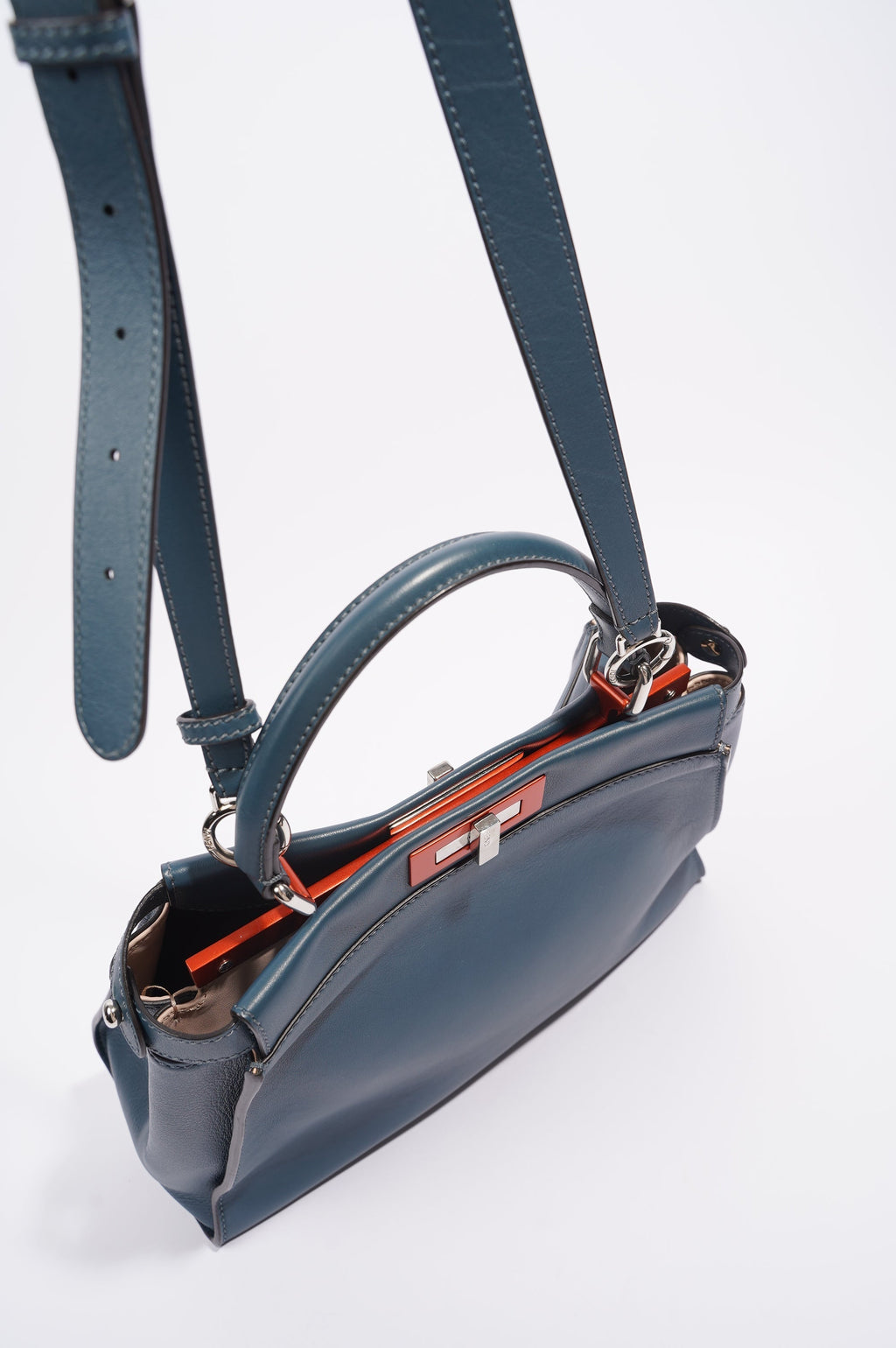 Fendi Womens Peekaboo Navy Medium