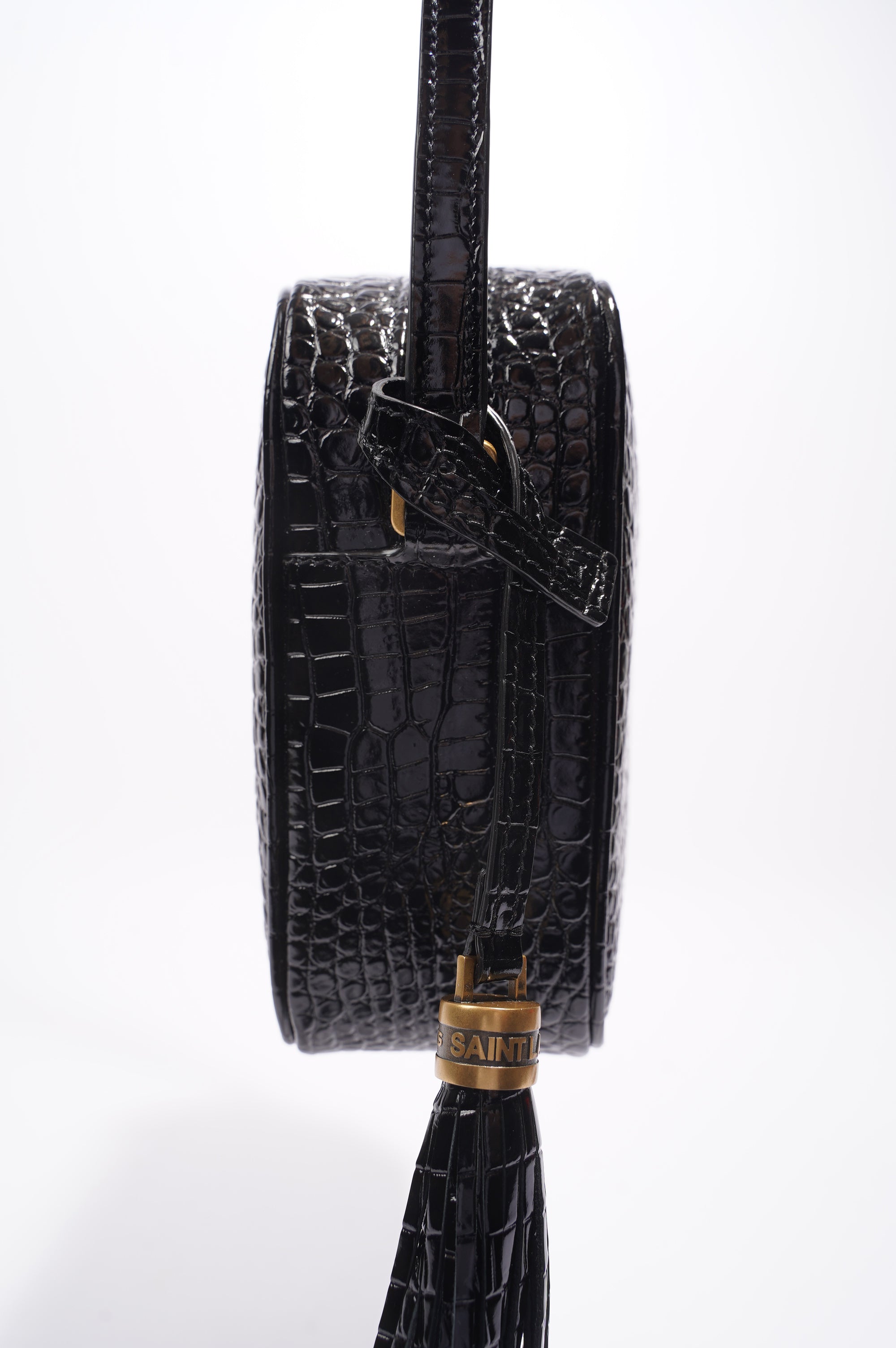 Saint Laurent Womens Lou Camera Crossbody Bag Black Leather