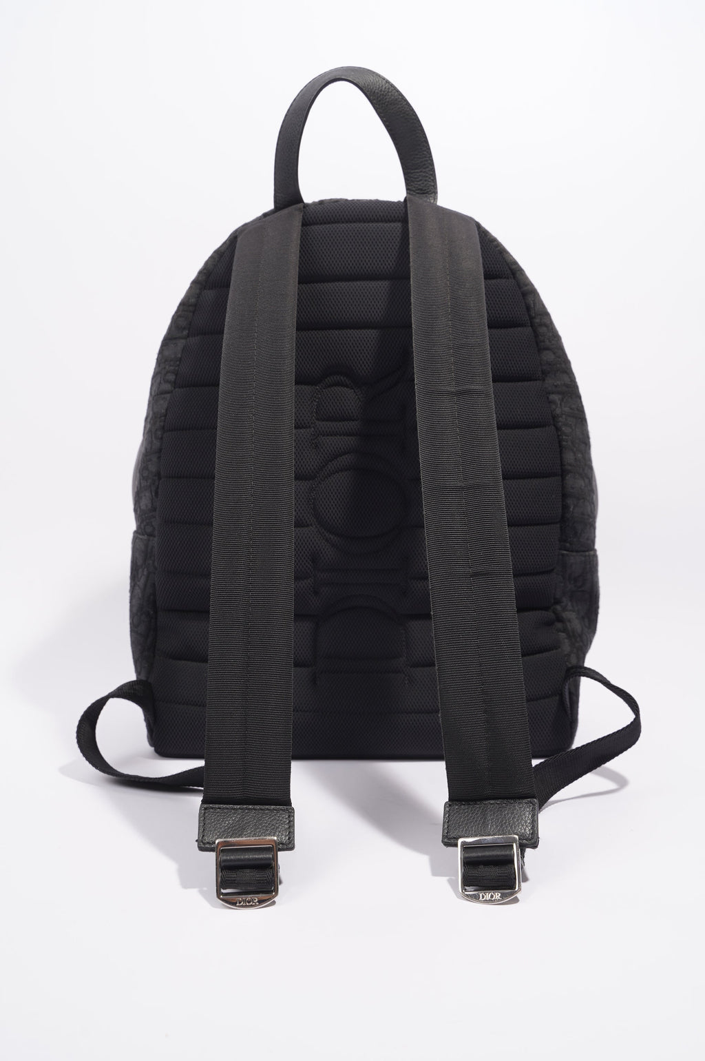 Christian Dior Mens Rider Backpack Black Canvas / Leather