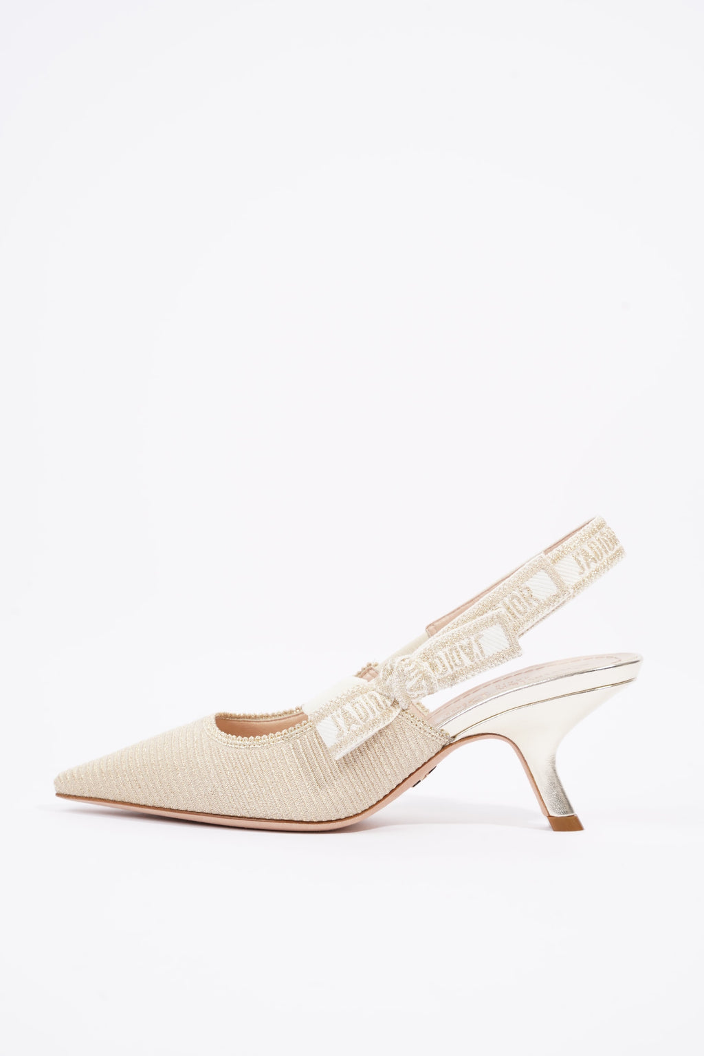Christian Dior Womens J'adior Slingback Pump Light Gold EU 35 / UK 2