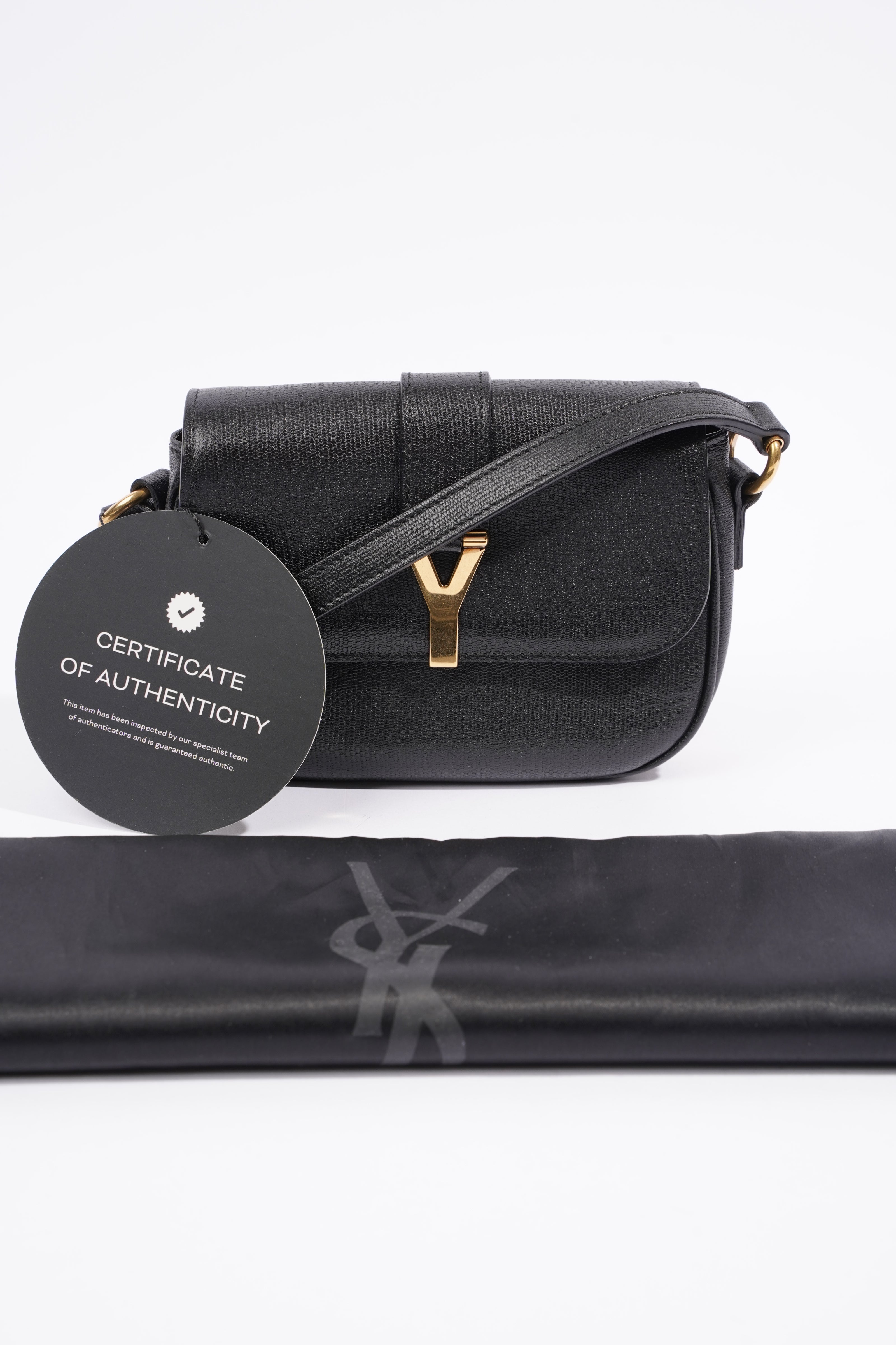 Saint Laurent Chyc Crossbody Bag Black Leather