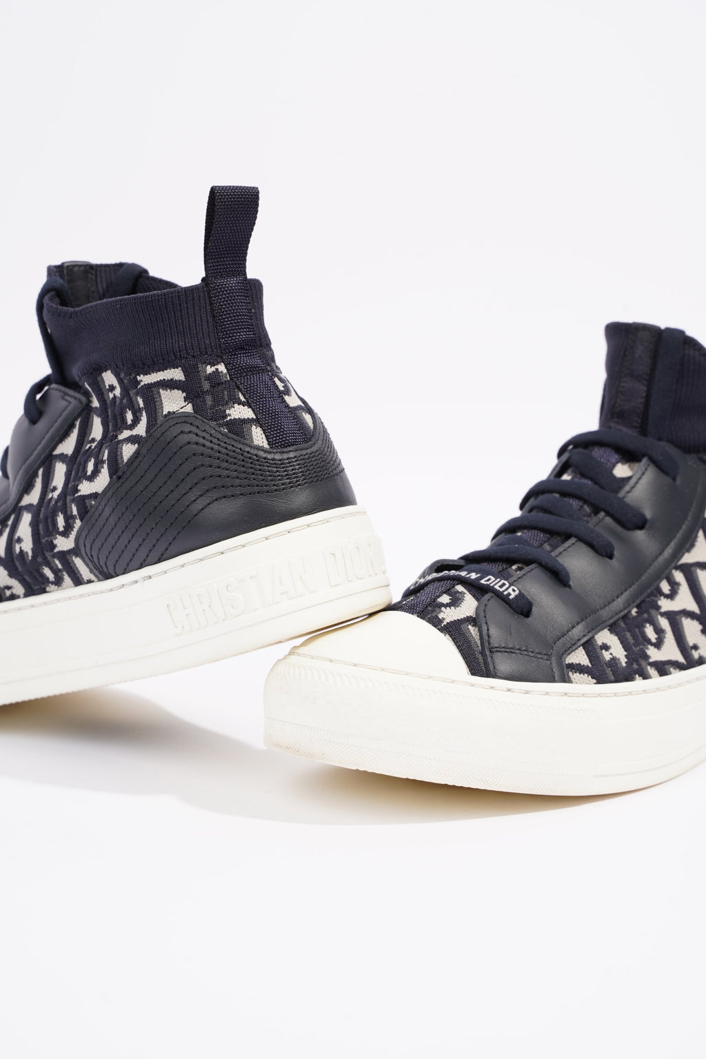 Christian Dior Womens Walk n' Dior High Top Sneaker Oblique EU 39 / UK 6