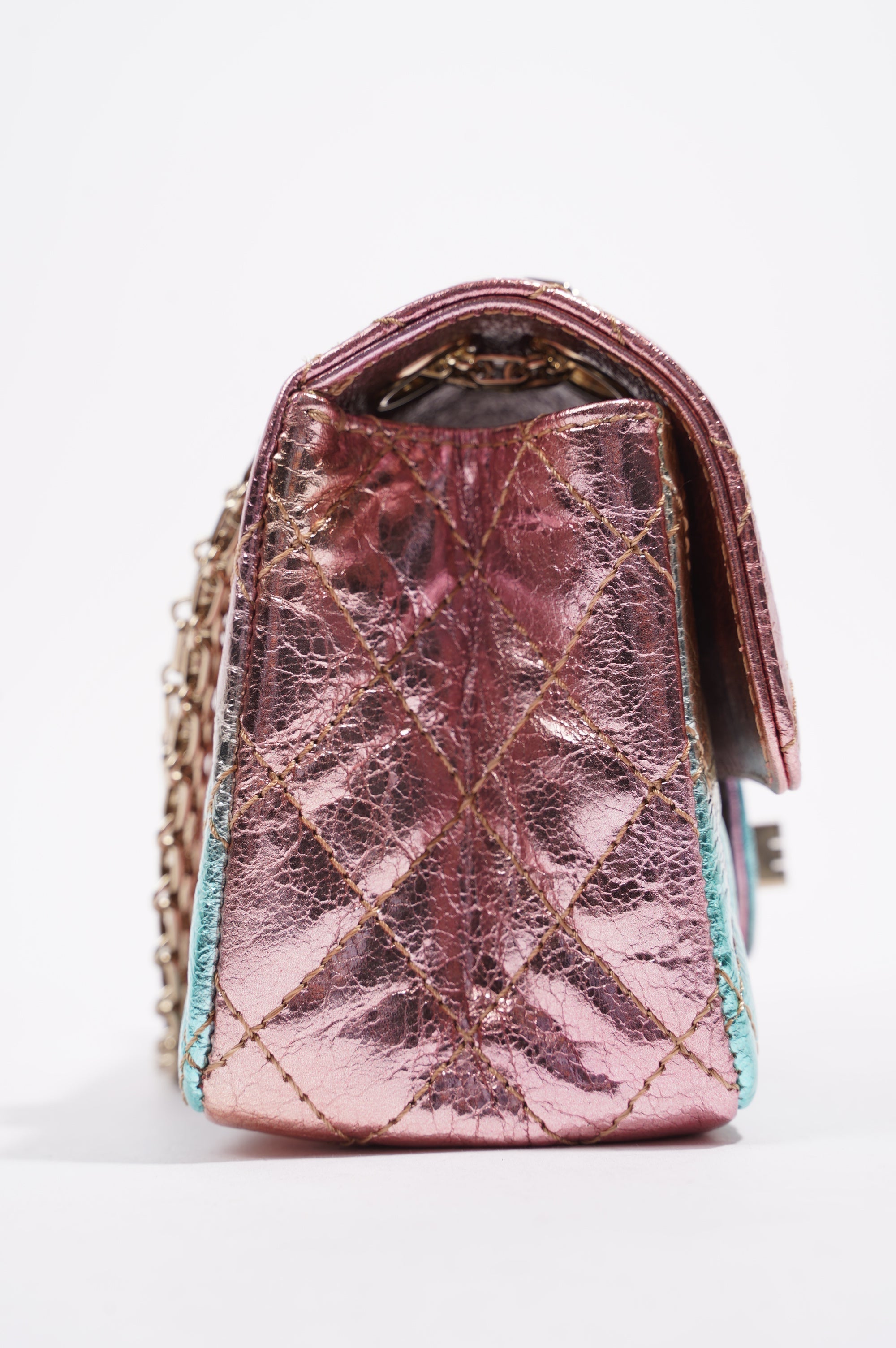 Chanel Womens The Mermaid Re-Issue 2.55 Goatskin Small