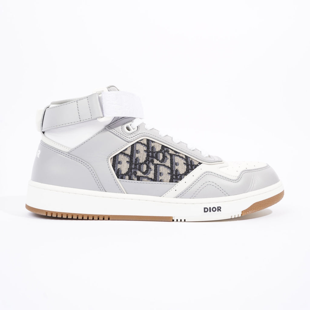 Christian Dior Mens B27 High Top Grey / White EU 42 / UK 8