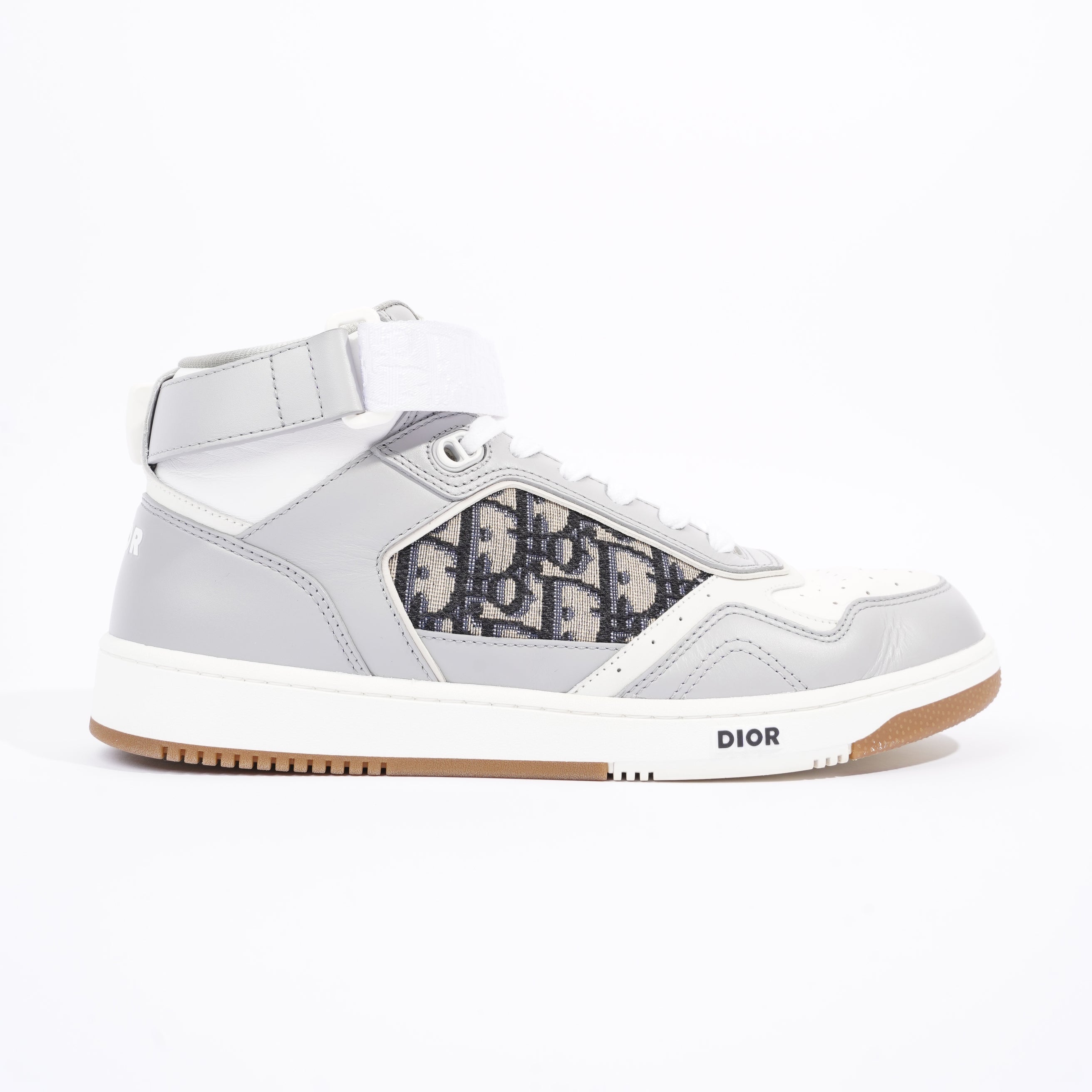 Christian Dior Mens B27 High Top Grey / White EU 42 / UK 8