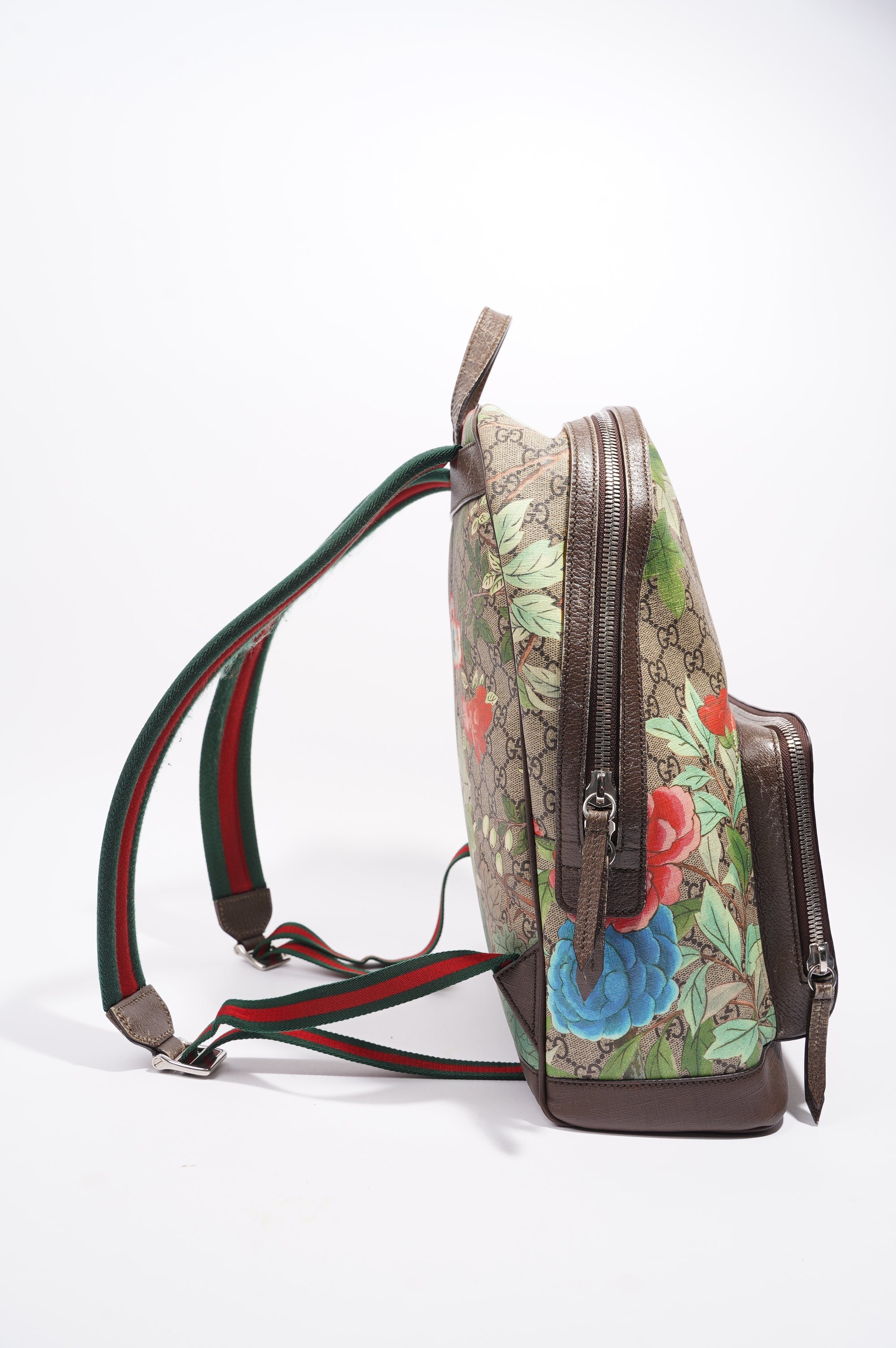 Gucci Womens GG Supreme Backpack Supreme / Floral