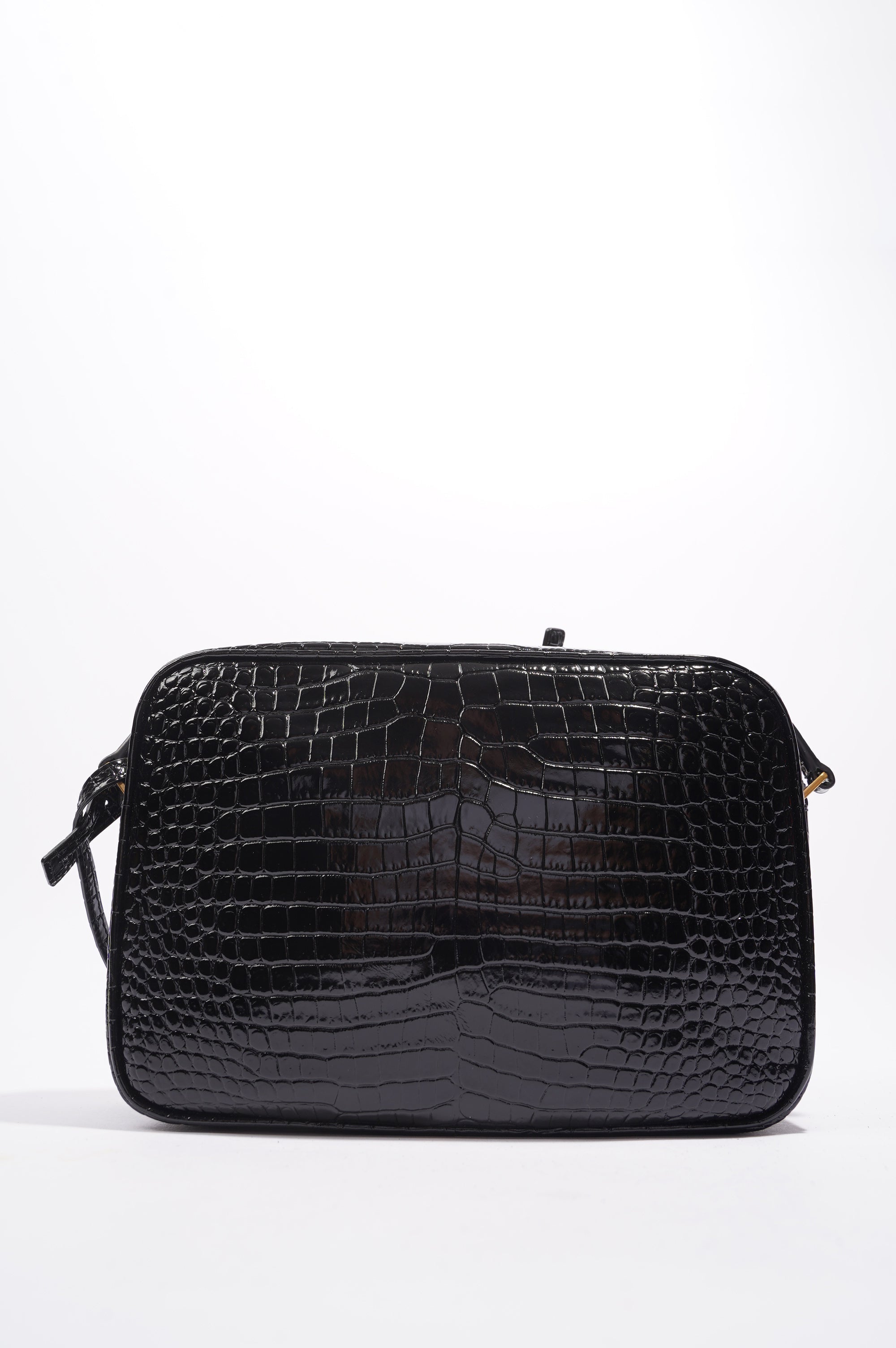 Saint Laurent Womens Lou Camera Crossbody Bag Black Leather