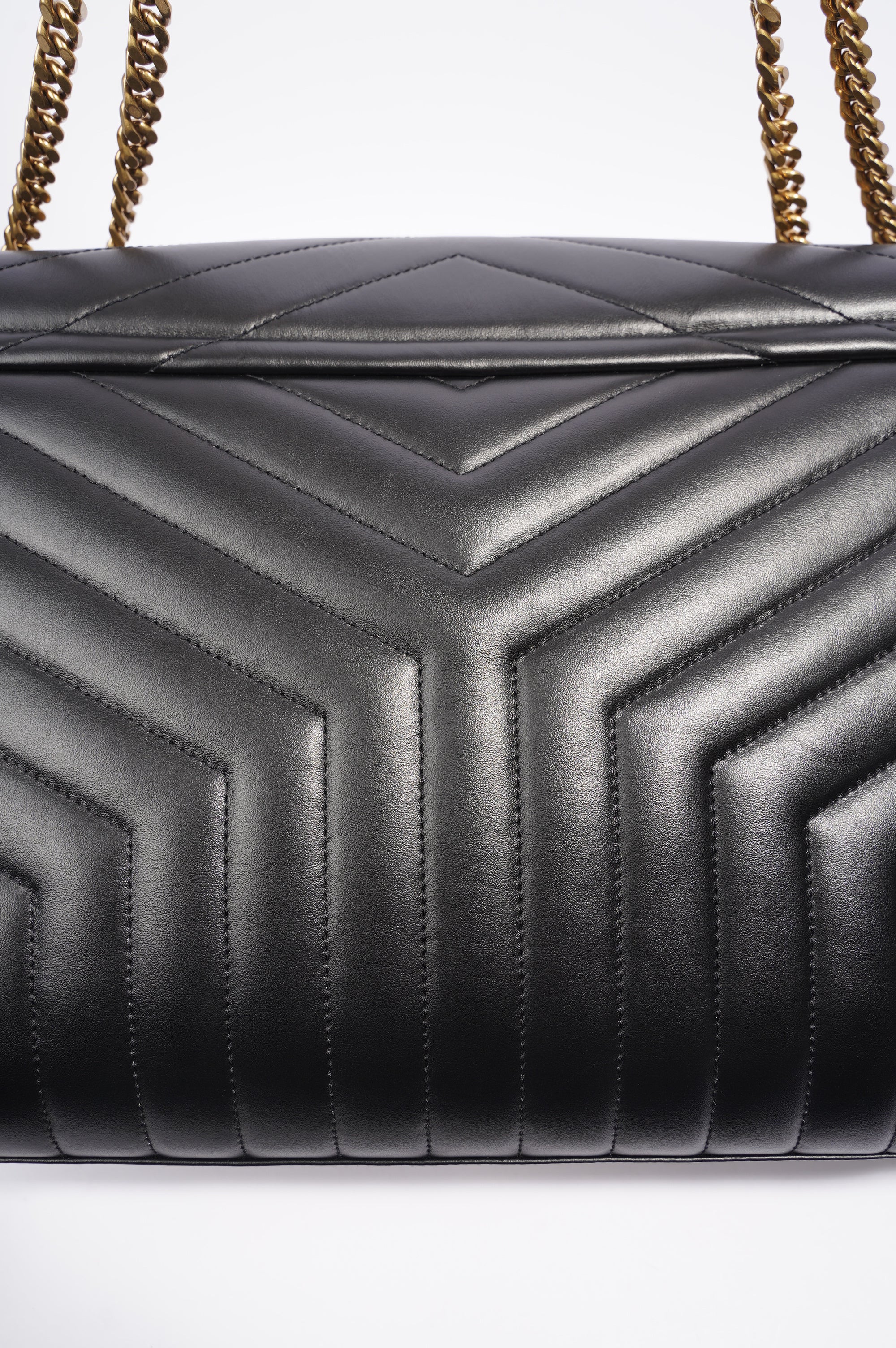 Saint Laurent Lou Lou Bag Black Leather Large