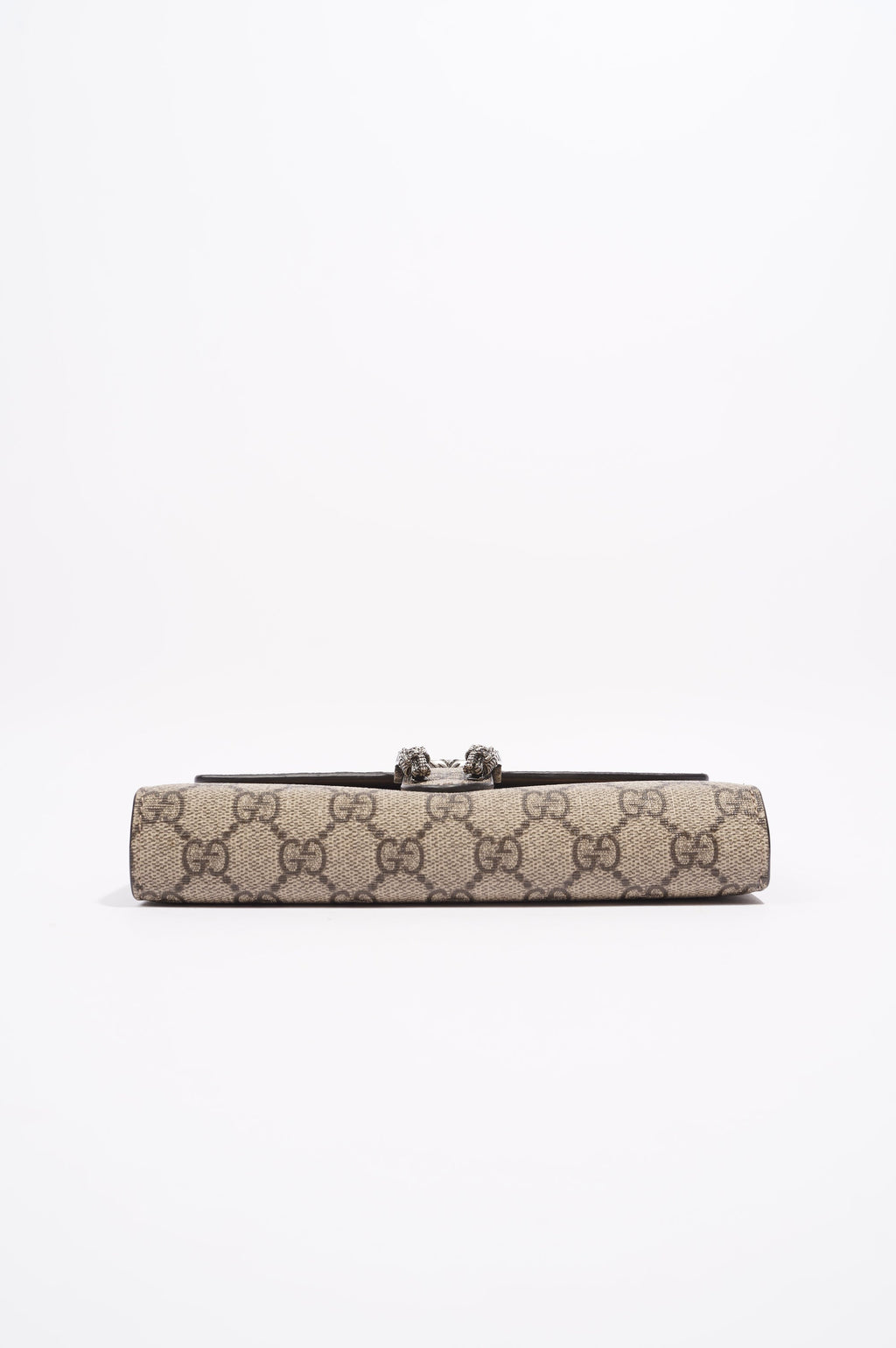 Gucci Womens Dionysus GG Chain Wallet Brown Canvas