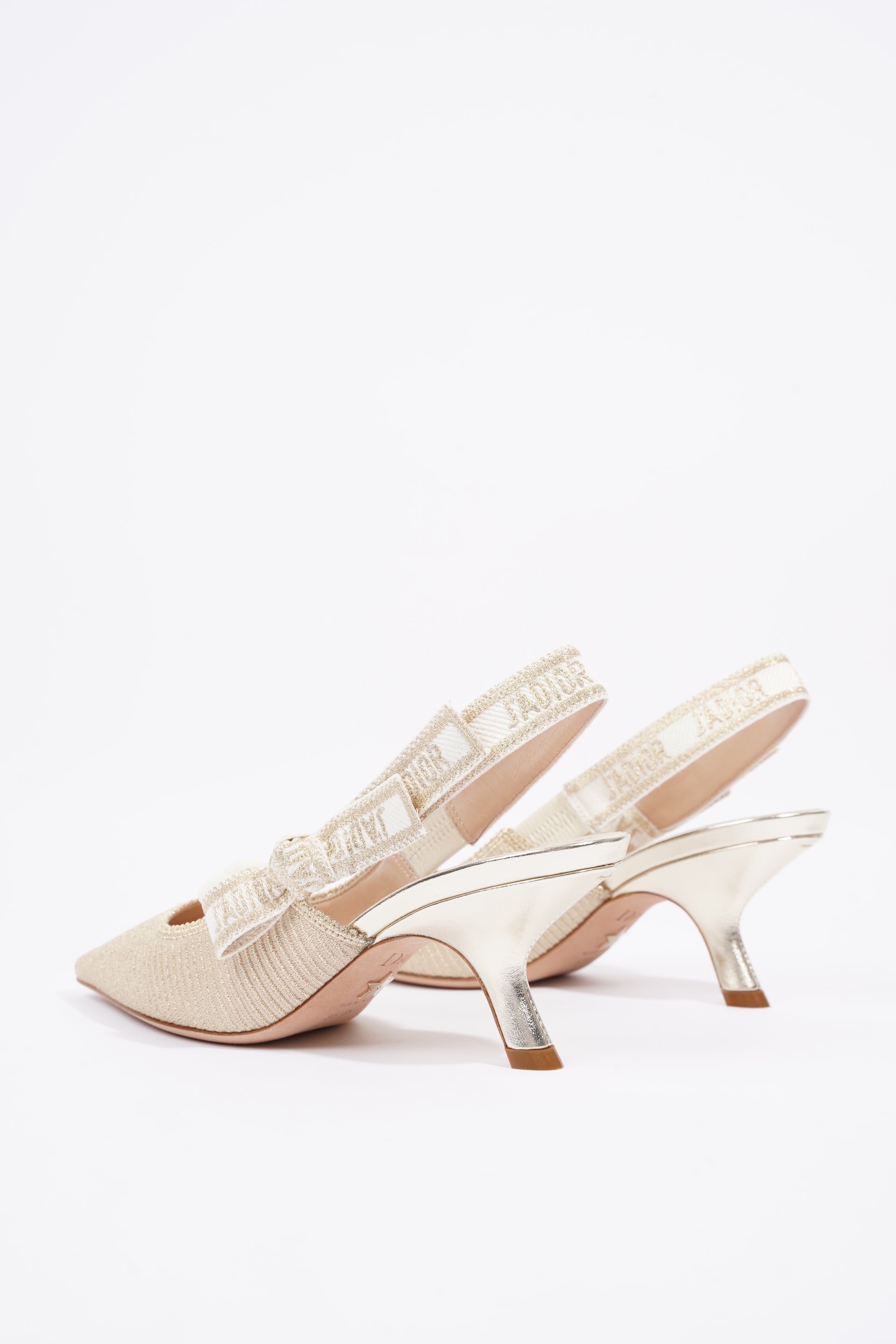 Christian Dior Womens J'adior Slingback Pump Light Gold EU 35 / UK 2