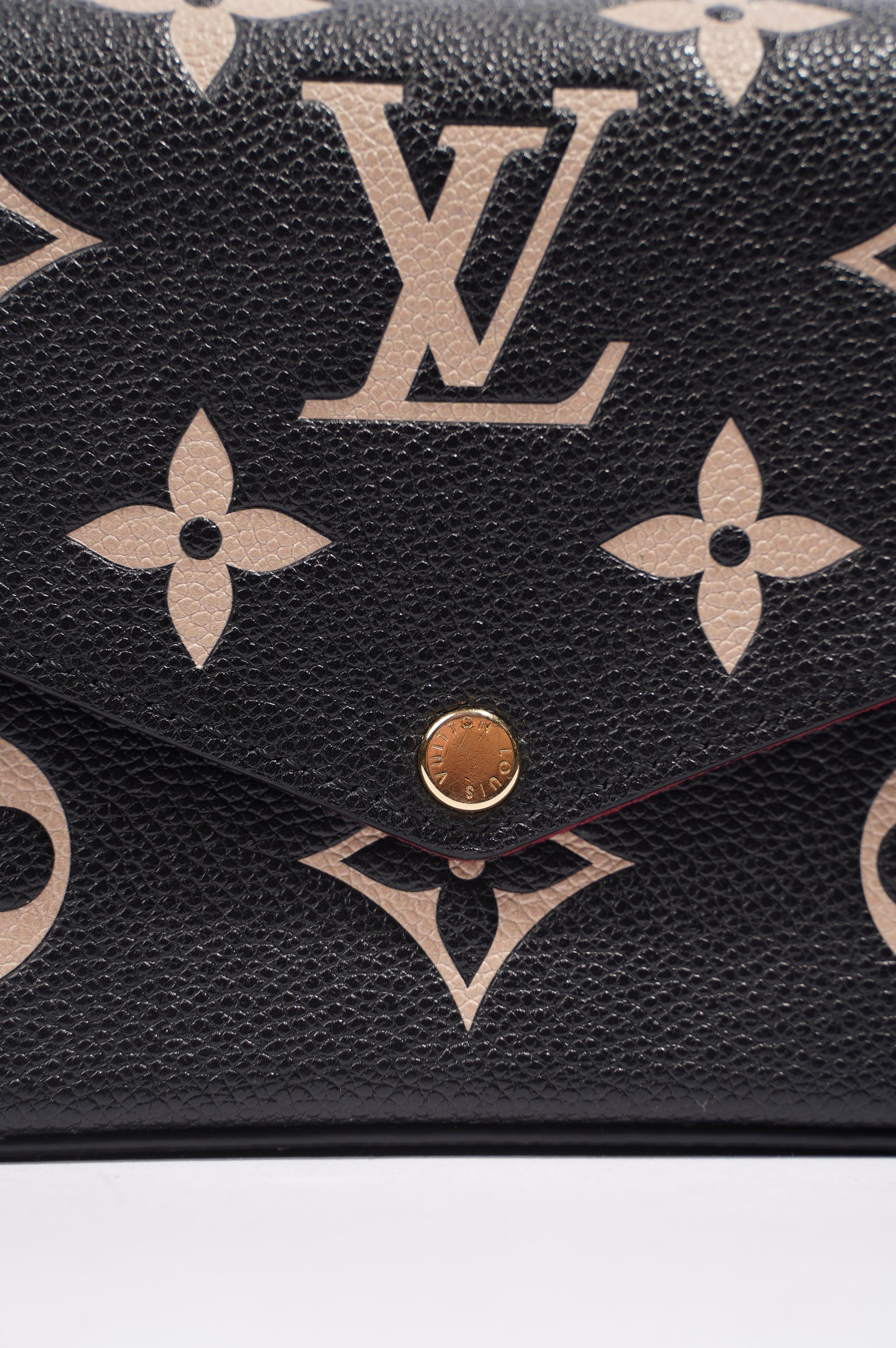 Louis Vuitton Womens Felicie Pochette Black / White
