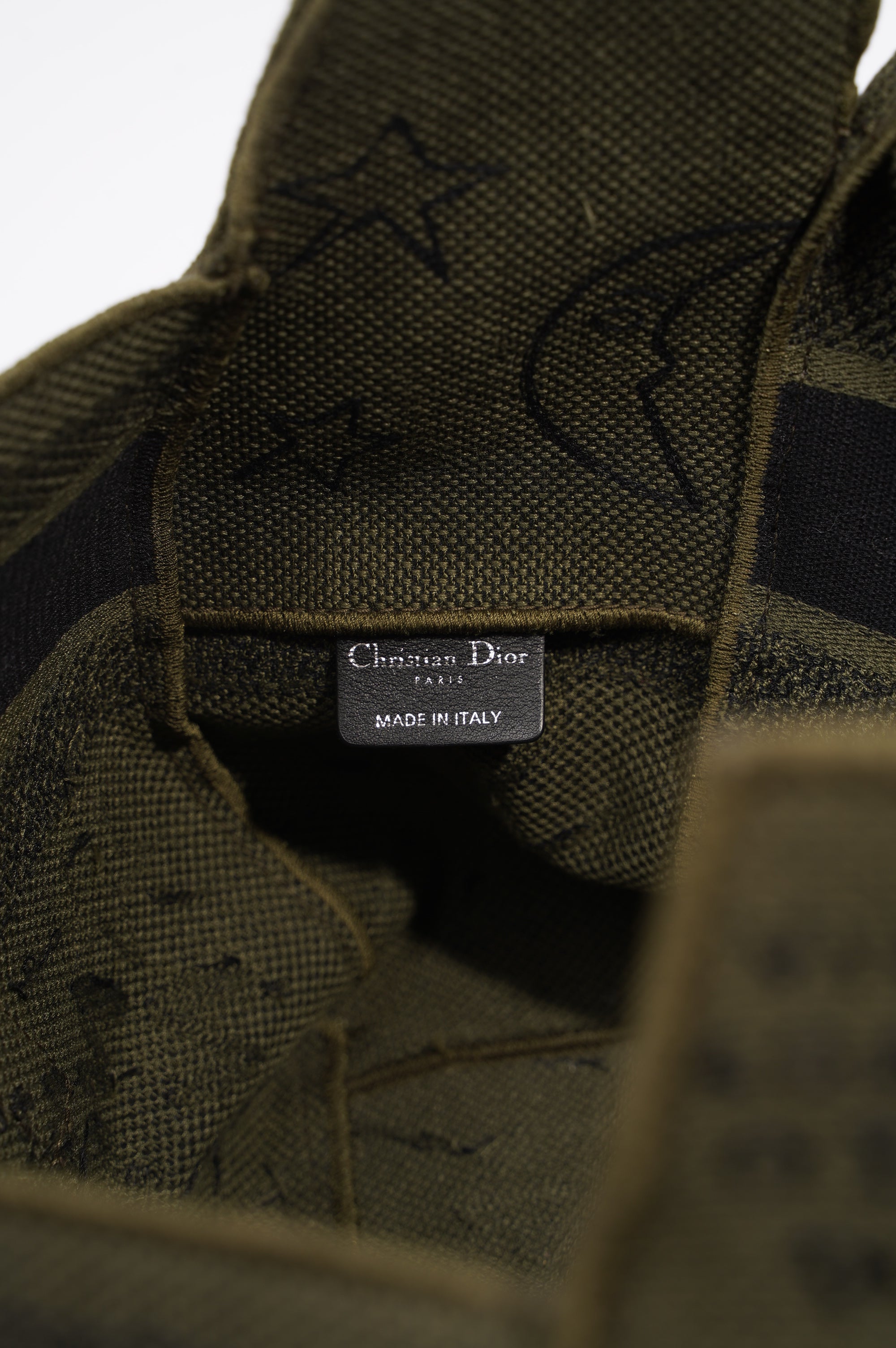Christian Dior Womens Diorcamp Messenger Bag Green / Black Canvas