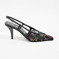 Gucci Womens GG Slingback Pump Black / Multicolour EU 37 / UK 4