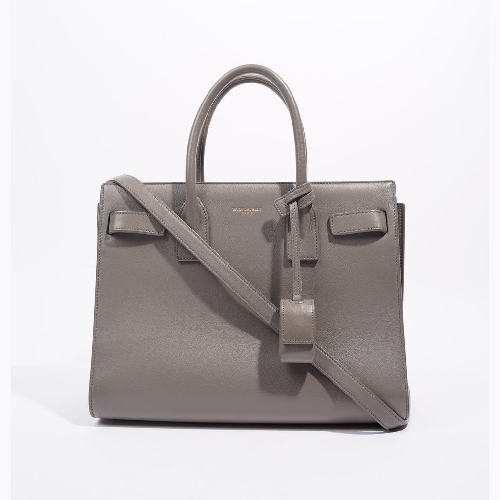 Saint Laurent Womens Sac De Jour Grey Baby