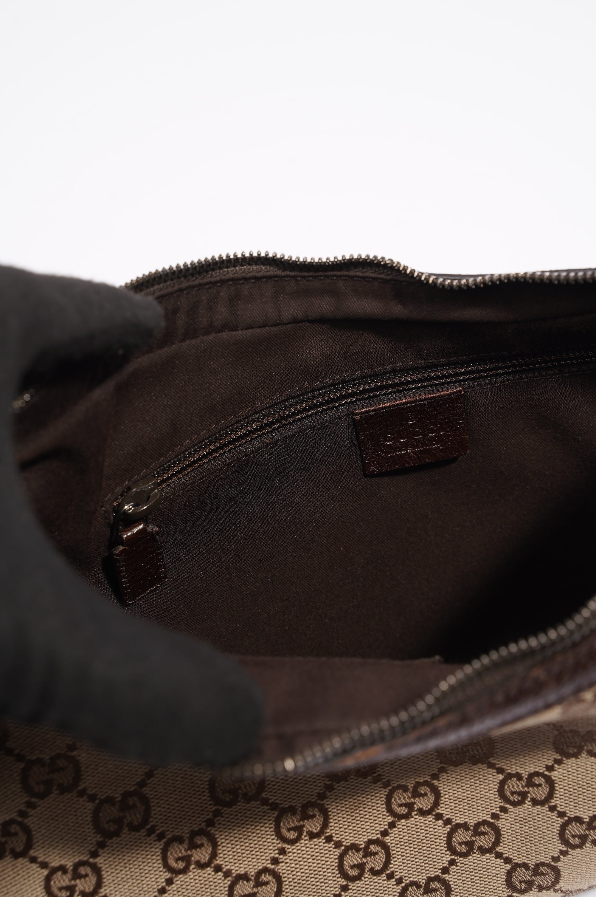 Gucci Canvas Shoulder Bag Beige