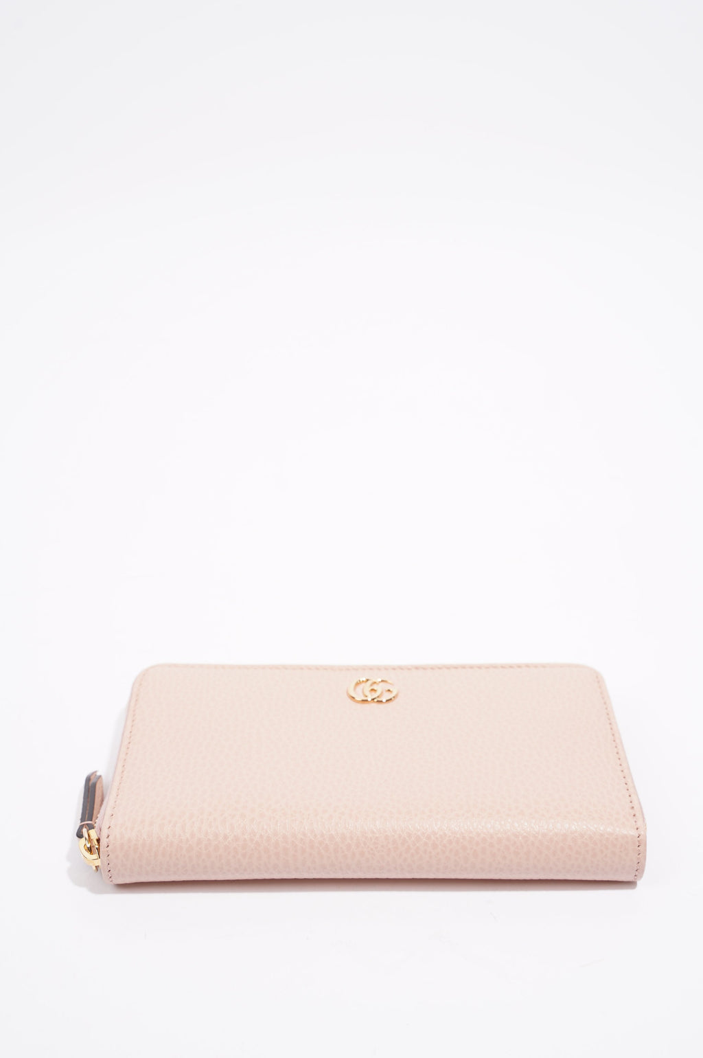 Gucci Womens Marmont Zip Around Wallet Nude