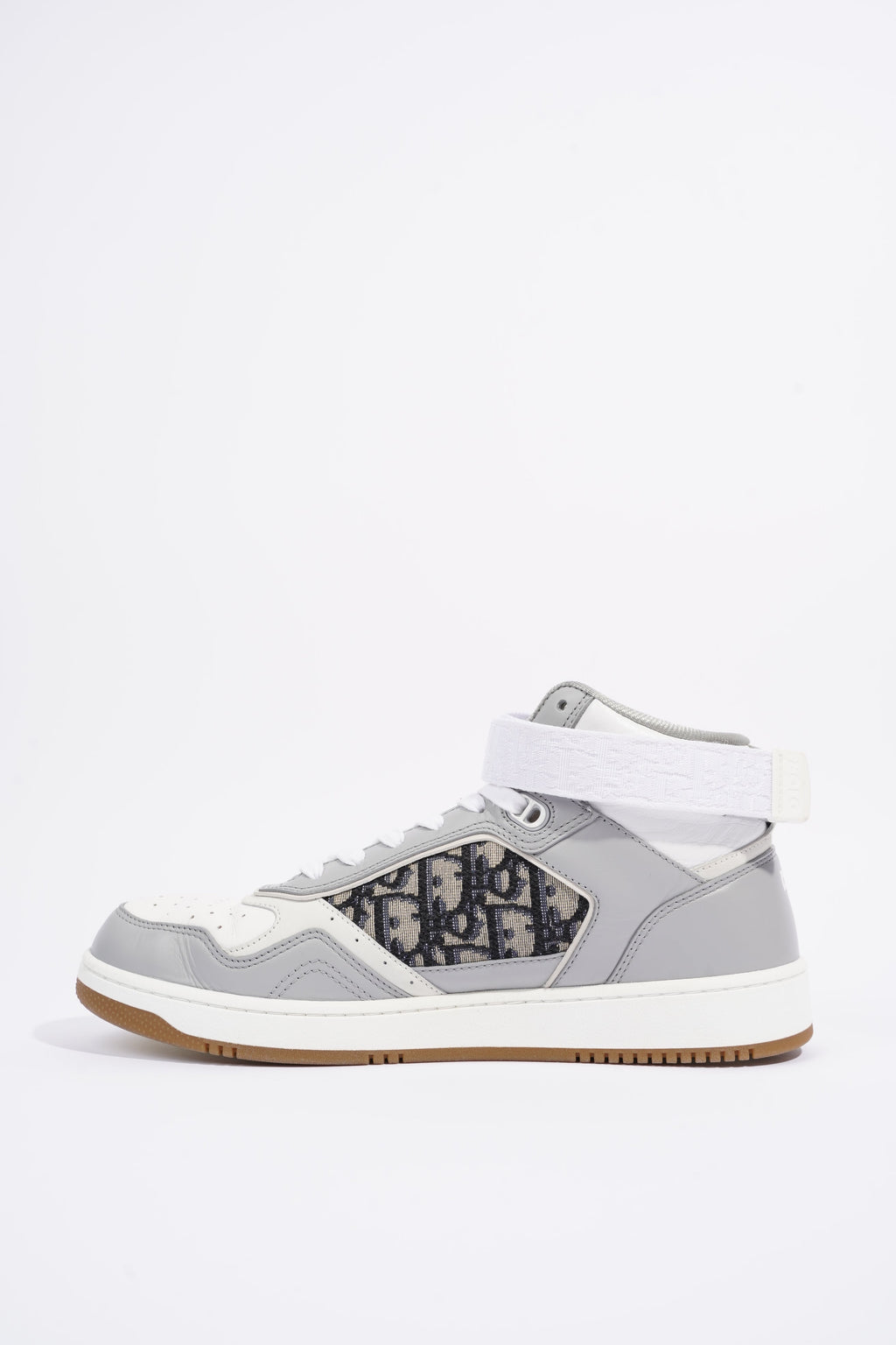 Christian Dior Mens B27 High Top Grey / White EU 42 / UK 8