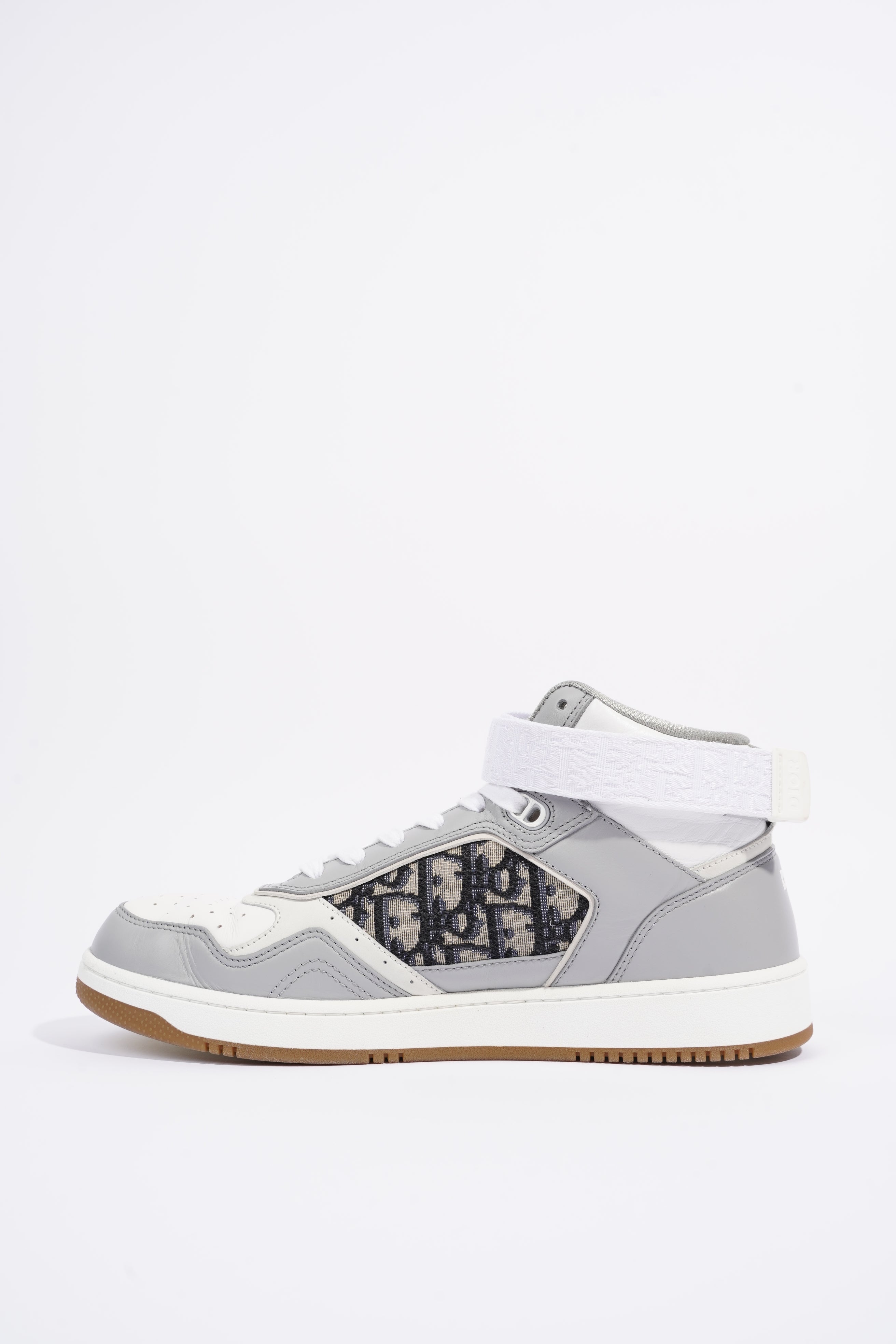 Christian Dior Mens B27 High Top Grey / White EU 42 / UK 8