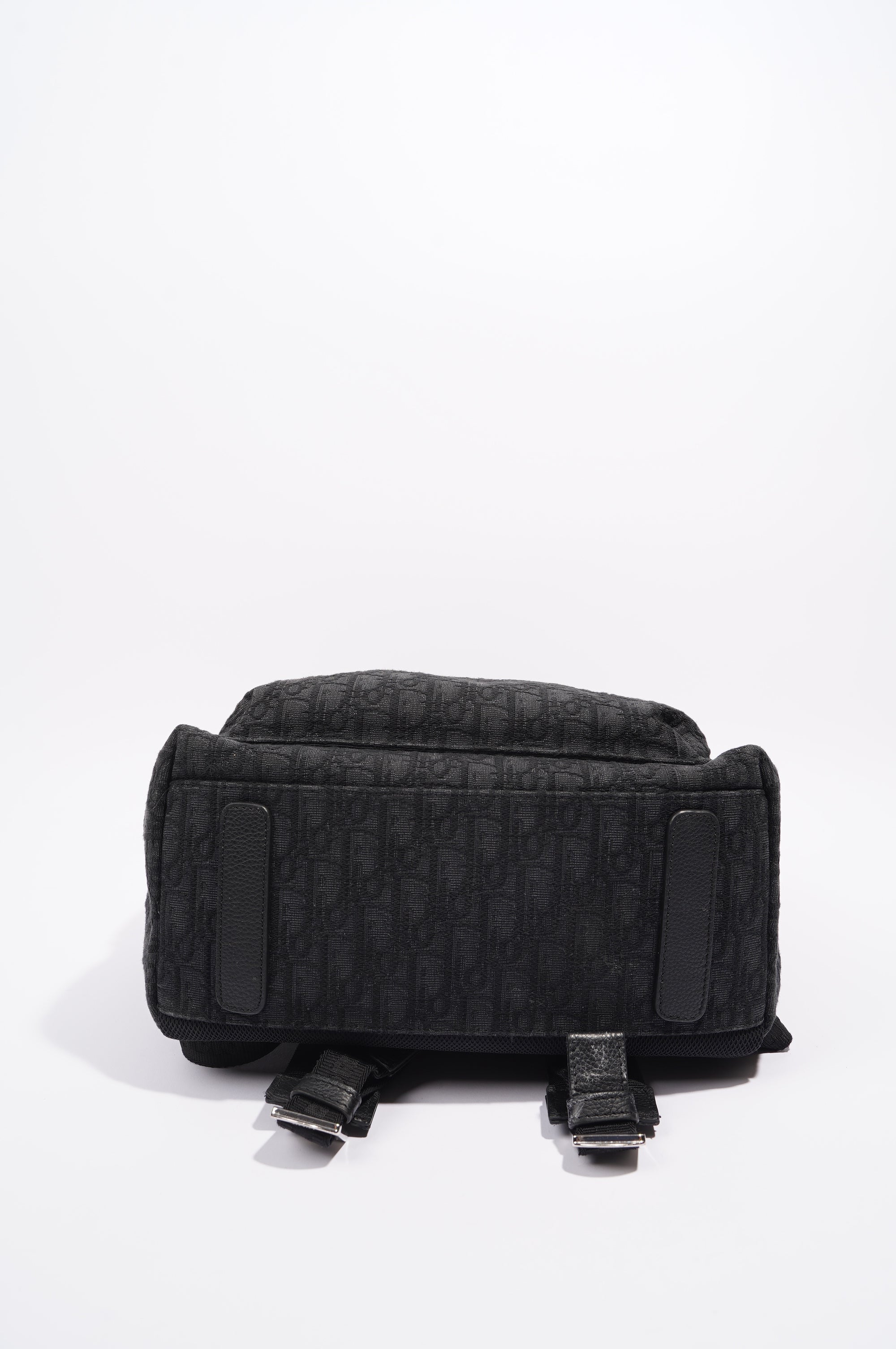 Christian Dior Mens Rider Backpack Black Canvas / Leather