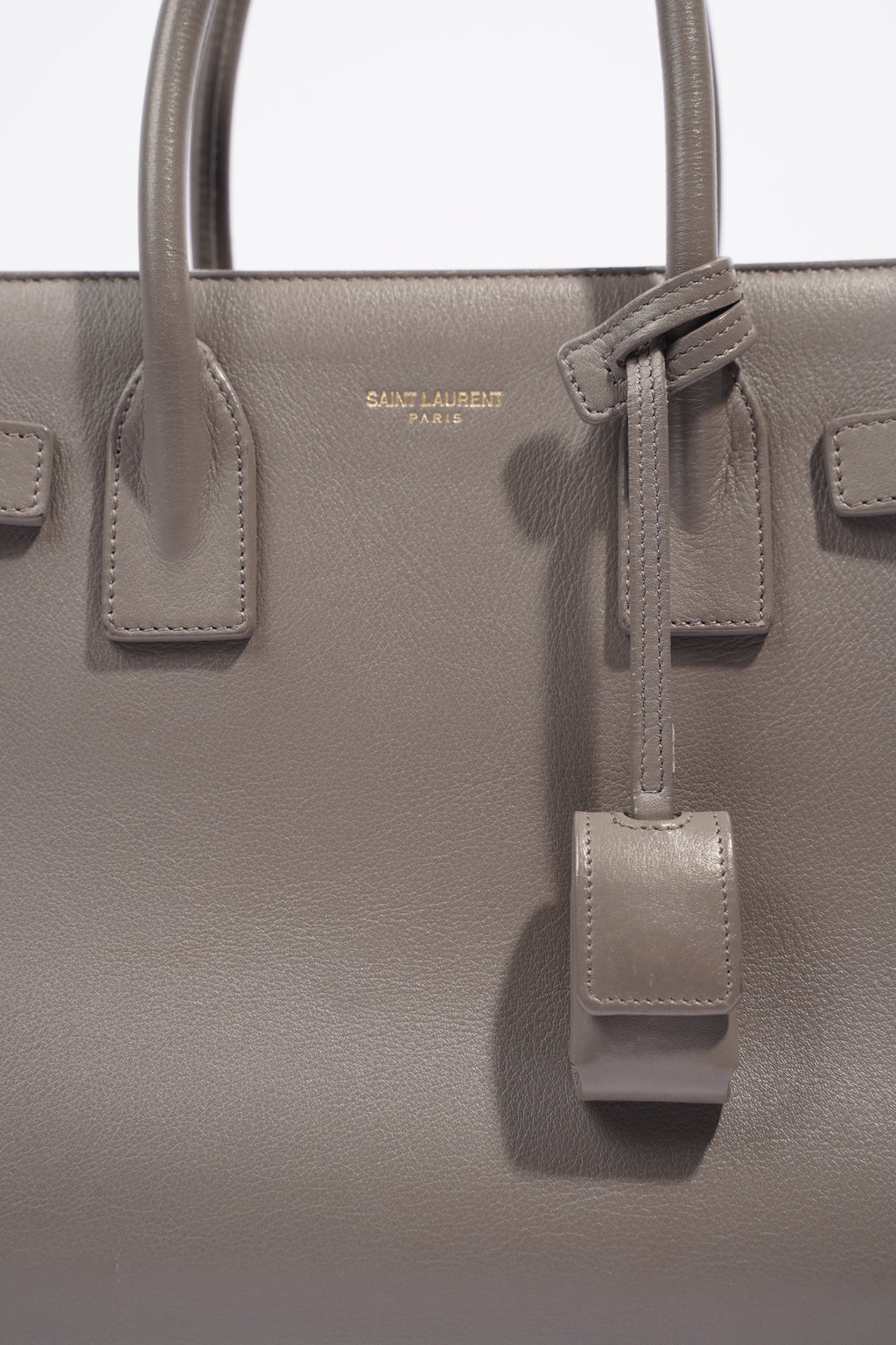 Saint Laurent Womens Sac De Jour Grey Baby