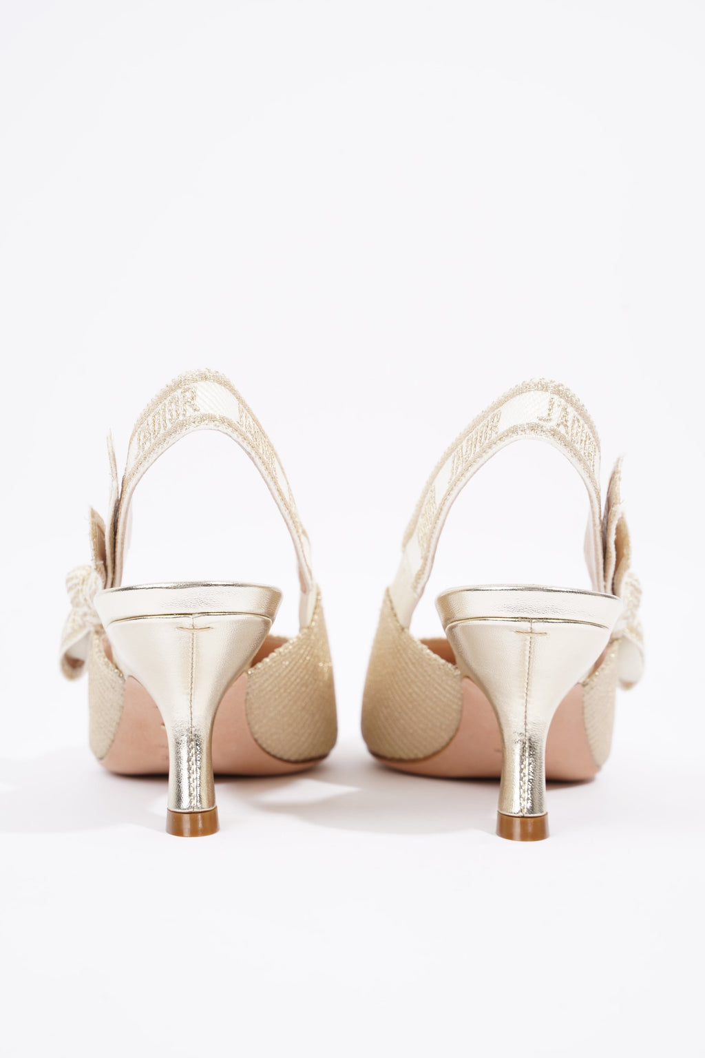 Christian Dior Womens J'adior Slingback Pump Light Gold EU 35 / UK 2
