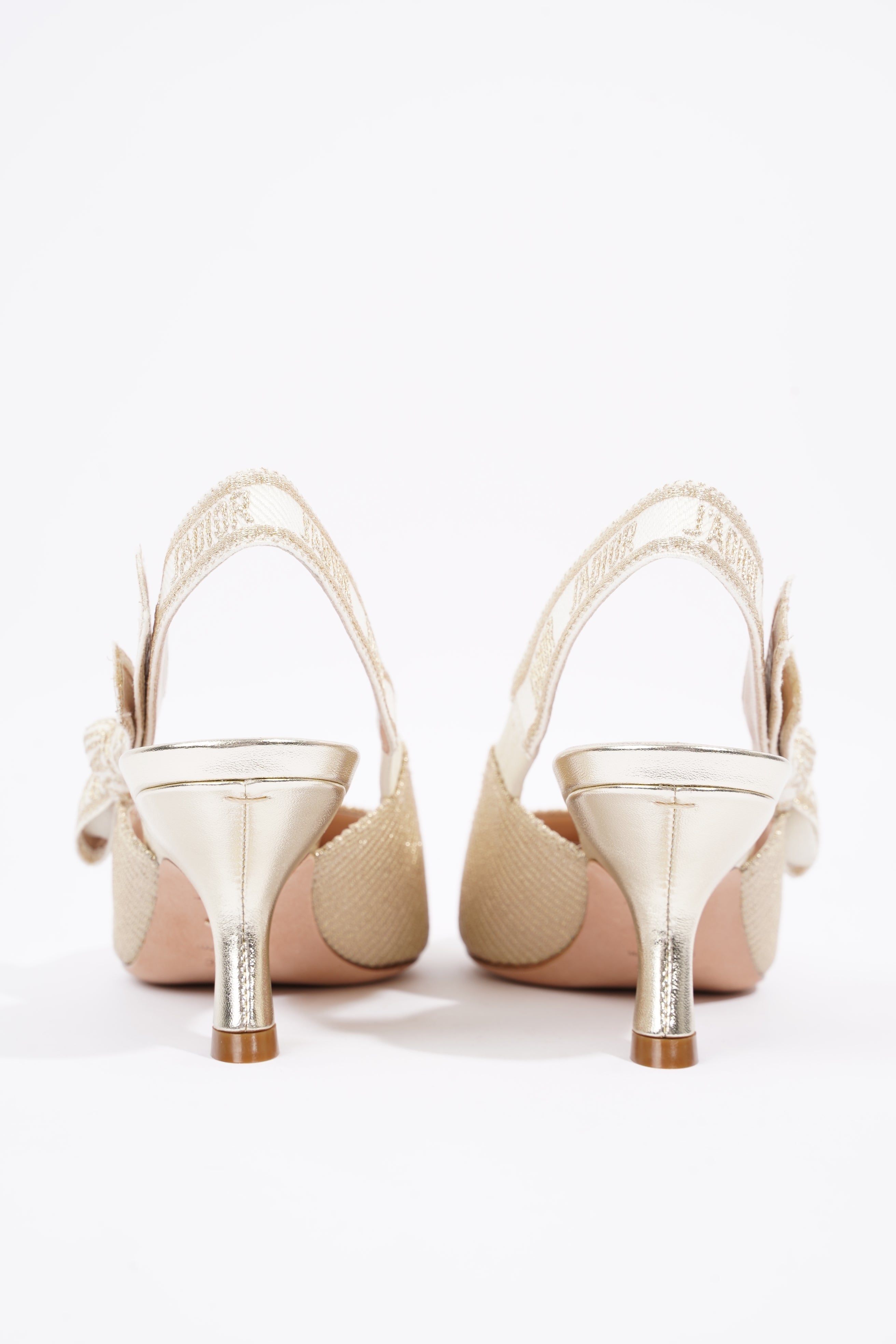 Christian Dior Womens J'adior Slingback Pump Light Gold EU 35 / UK 2