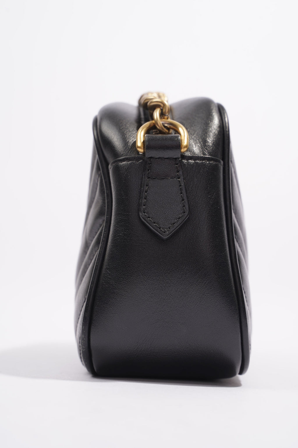 Gucci Womens GG Marmont Bag Black Leather Small
