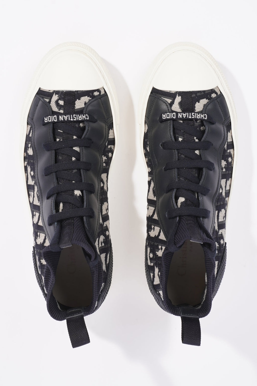 Christian Dior Womens Walk n' Dior High Top Sneaker Oblique EU 39 / UK 6