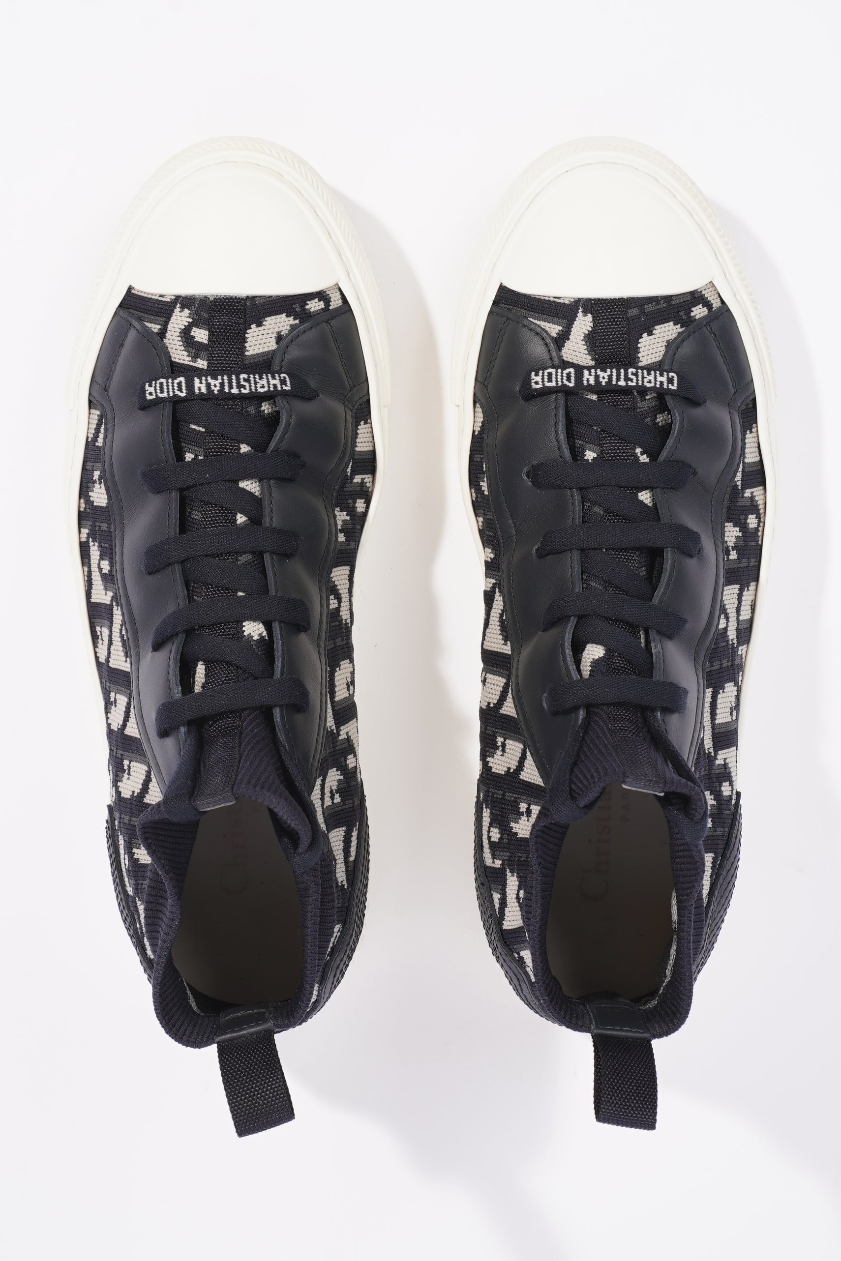 Christian Dior Womens Walk n' Dior High Top Sneaker Oblique EU 39 / UK 6