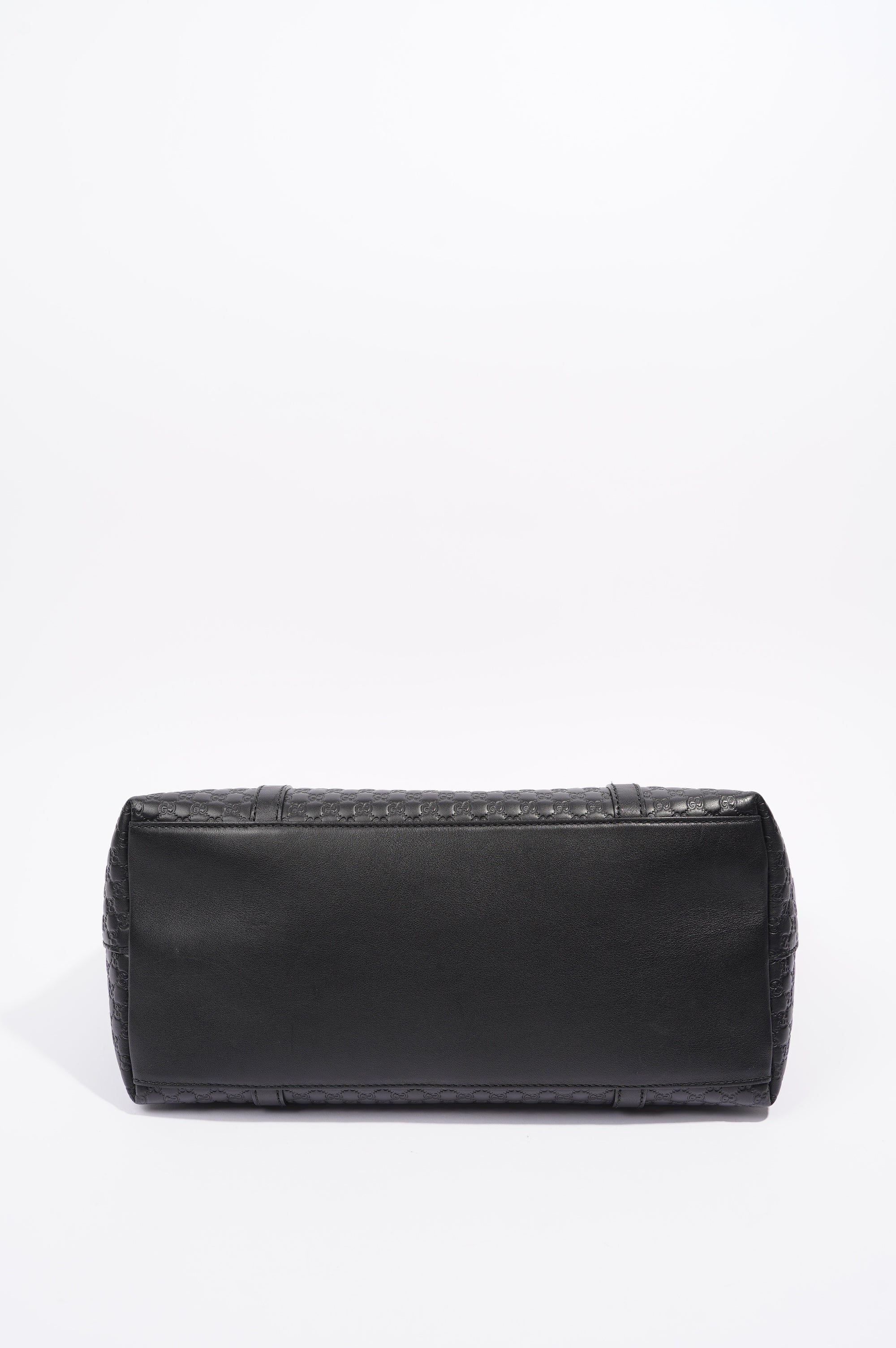 Gucci Womens Two Way Shoulder Bag Black Guccissima