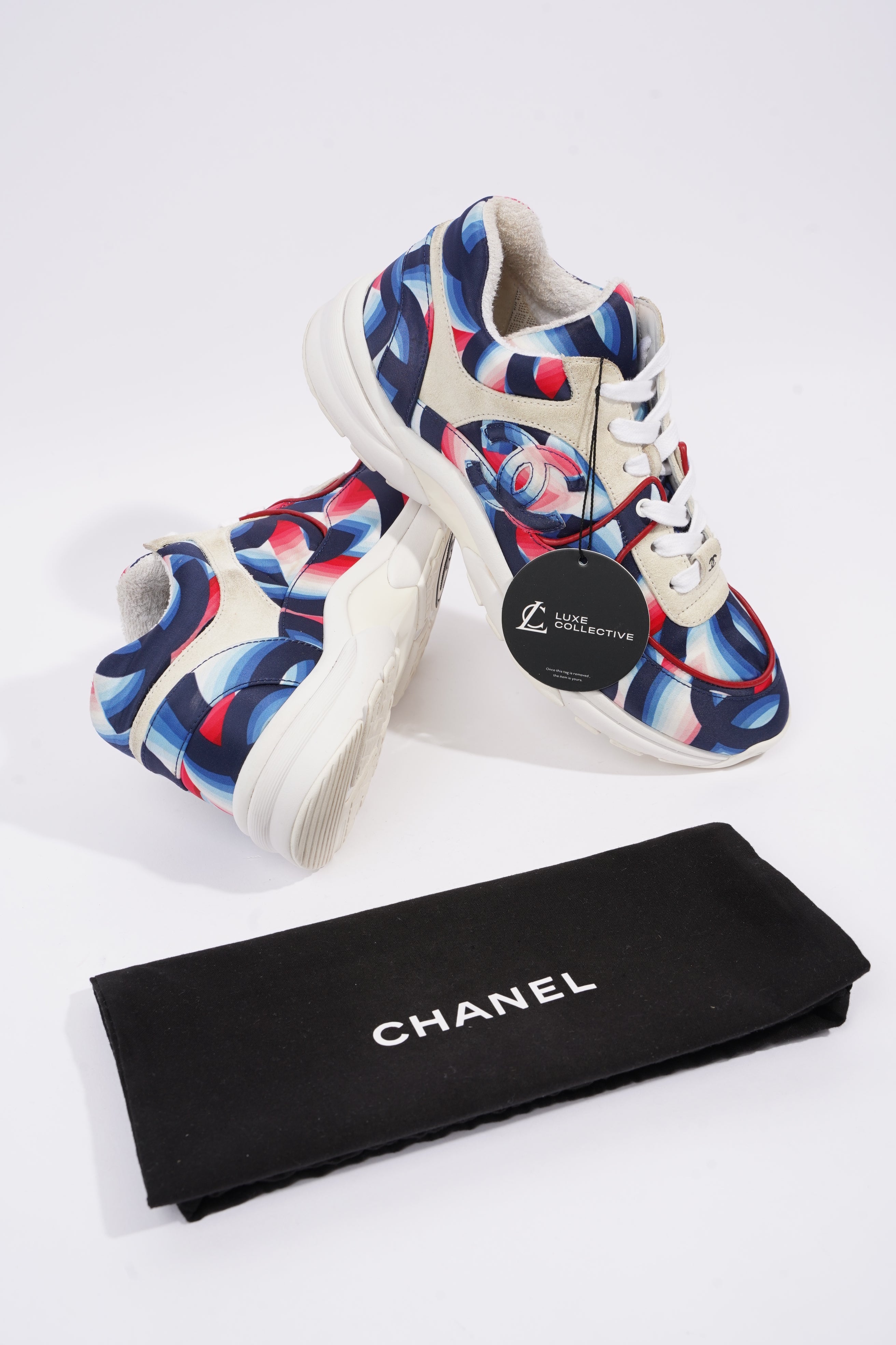 Chanel CC Logo Blue / Multi EU 38 / UK 5