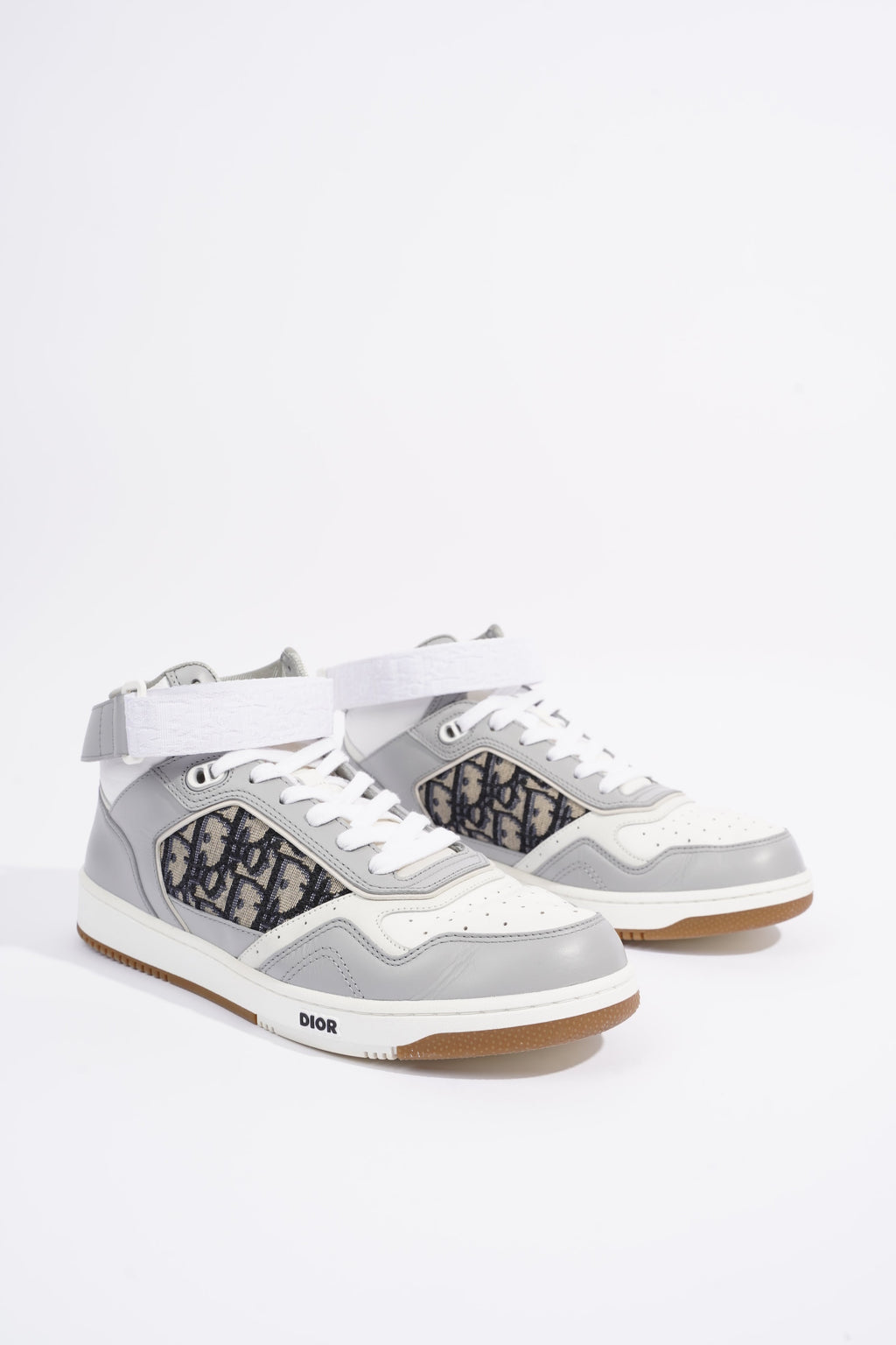 Christian Dior Mens B27 High Top Grey / White EU 42 / UK 8