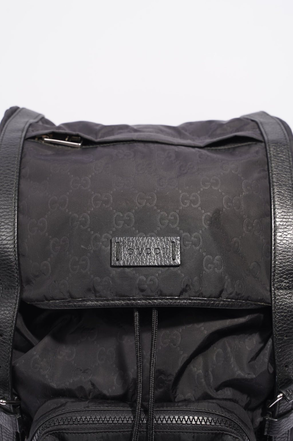Gucci Vintage Nylon Backpack Black