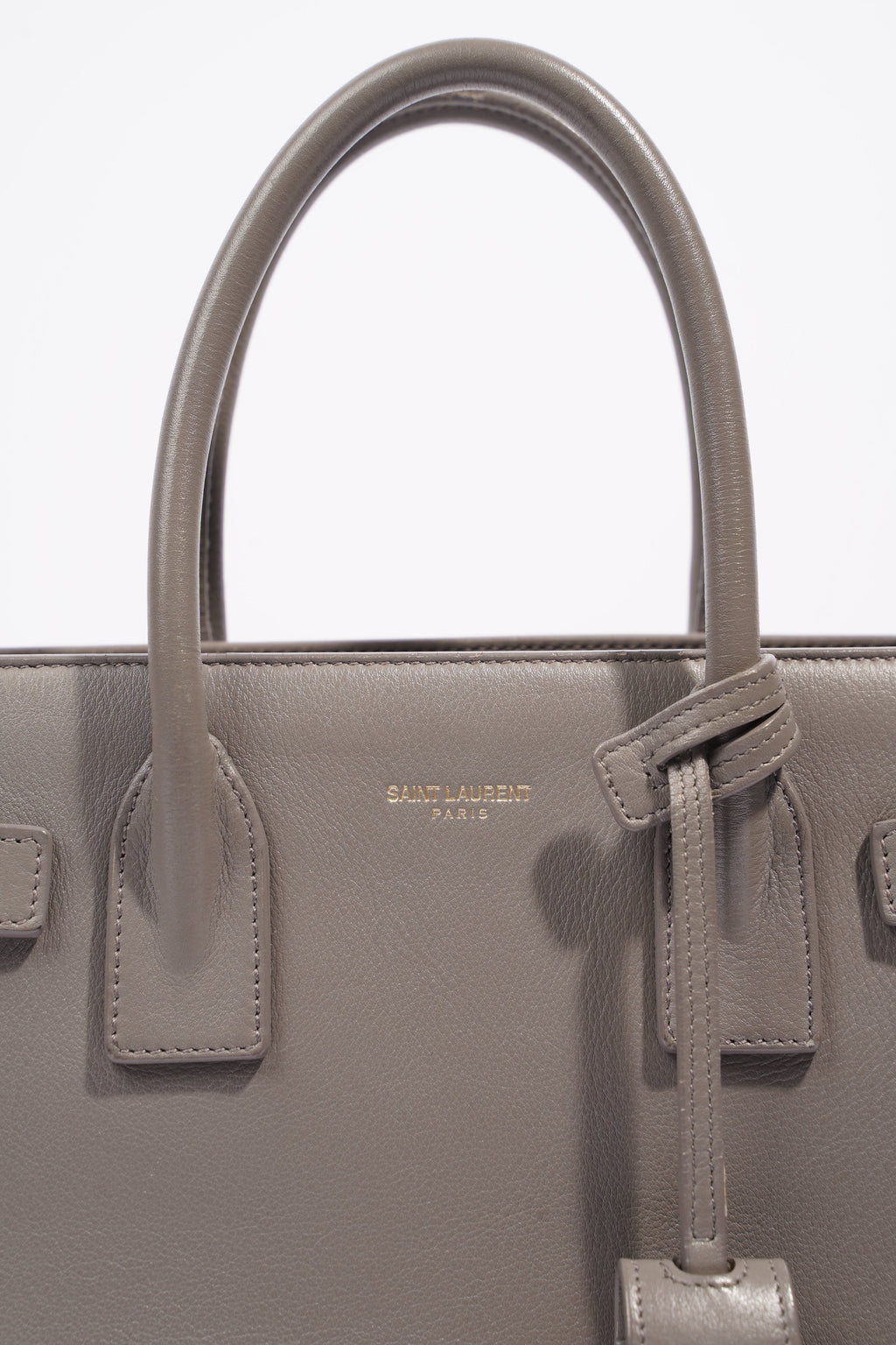 Saint Laurent Womens Sac De Jour Grey Baby
