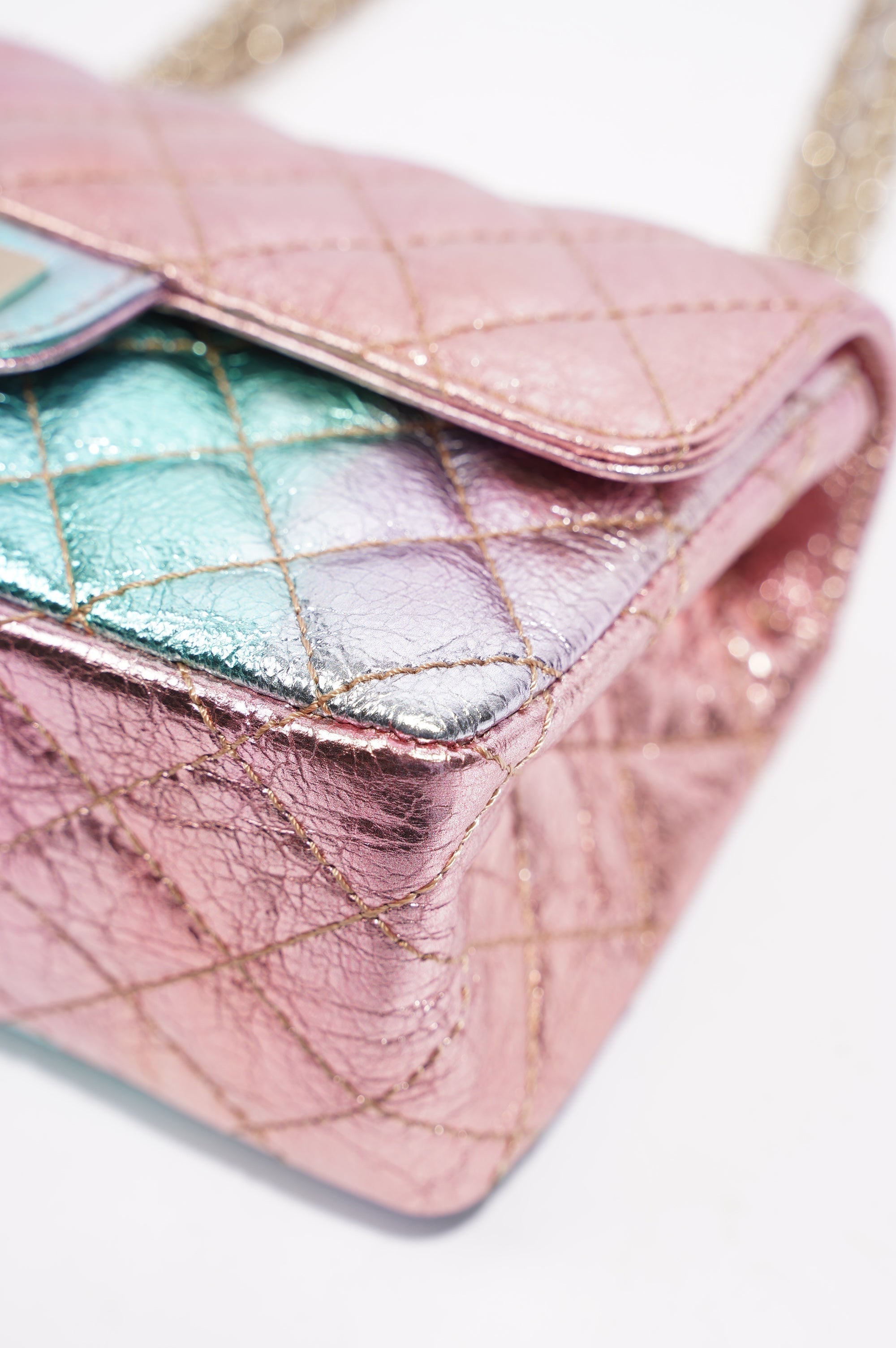 Chanel Womens The Mermaid Re-Issue 2.55 Goatskin Small