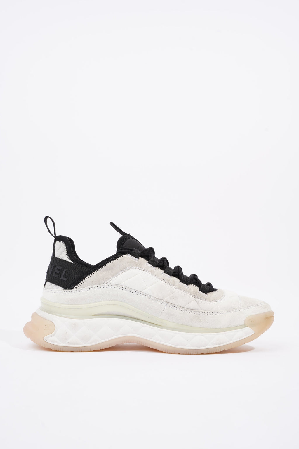 Chanel Womens CC Logo Runners Cream EU 39.5 / UK 6.5
