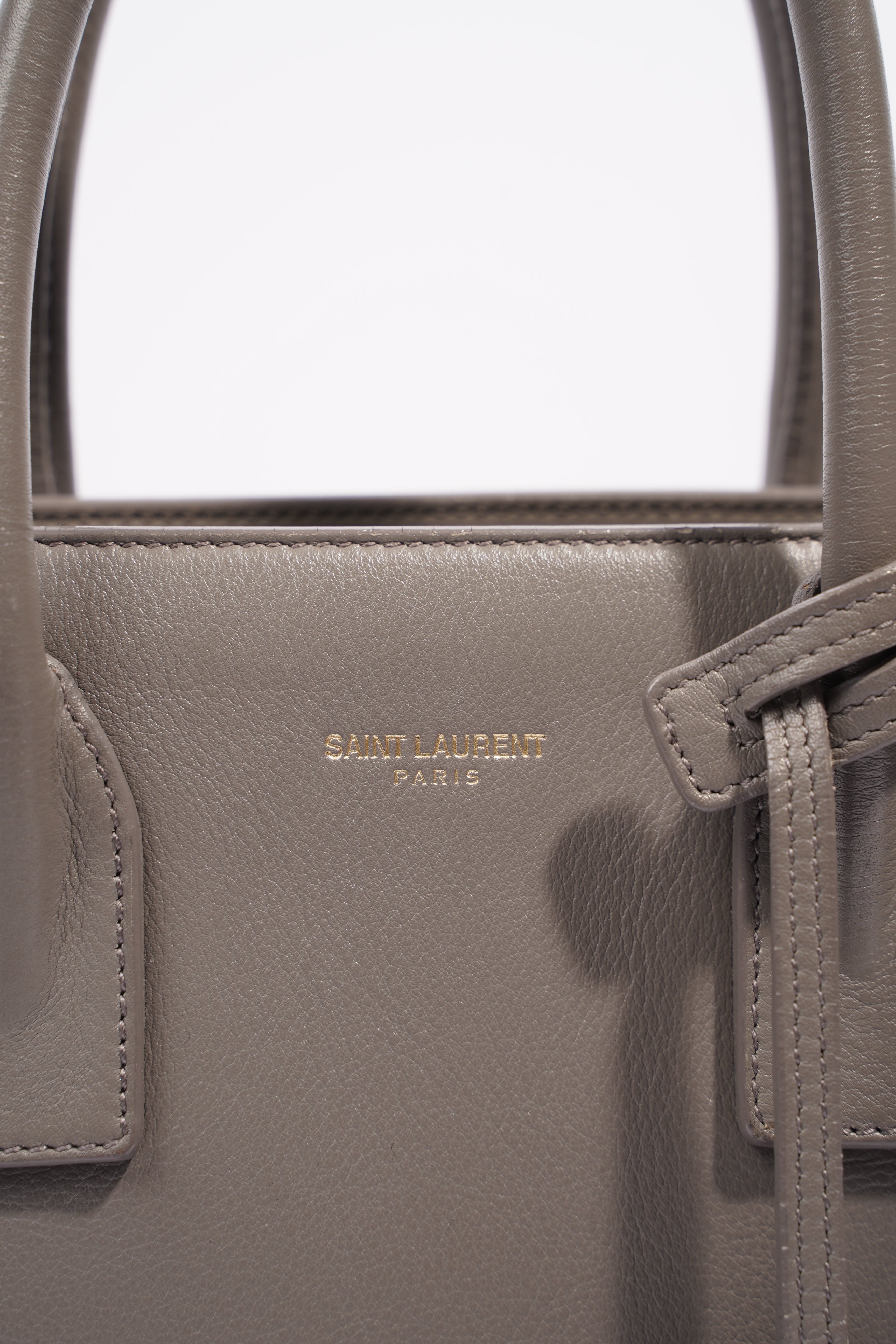 Saint Laurent Womens Sac De Jour Grey Baby