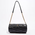 Saint Laurent Womens Sade Tube Black Leather Mini
