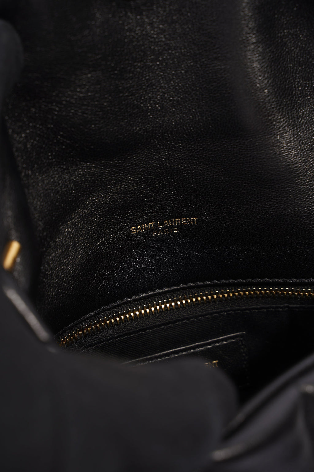 Saint Laurent Womens Loulou Toy Puffer Bag Black
