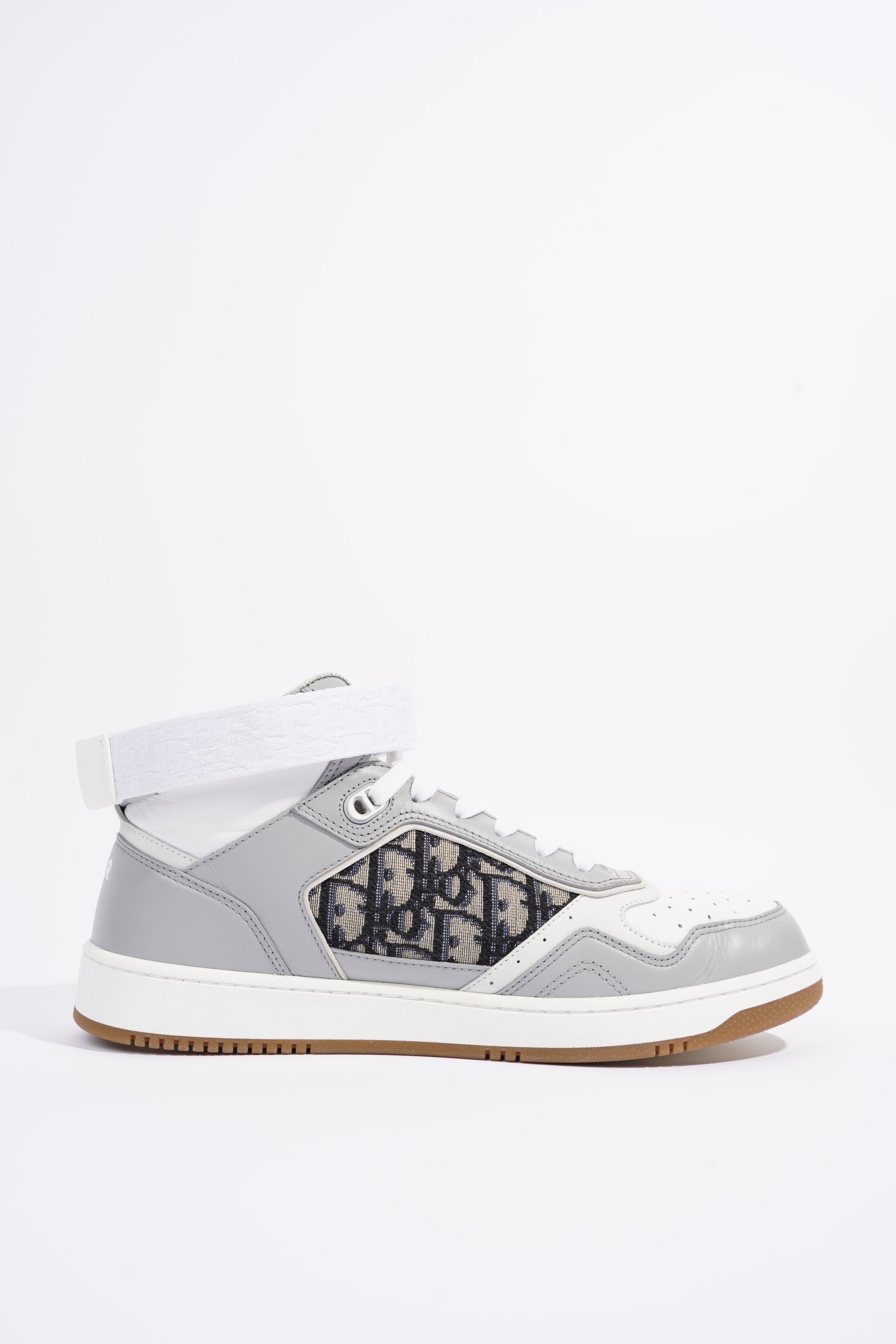 Christian Dior Mens B27 High Top Grey / White EU 42 / UK 8