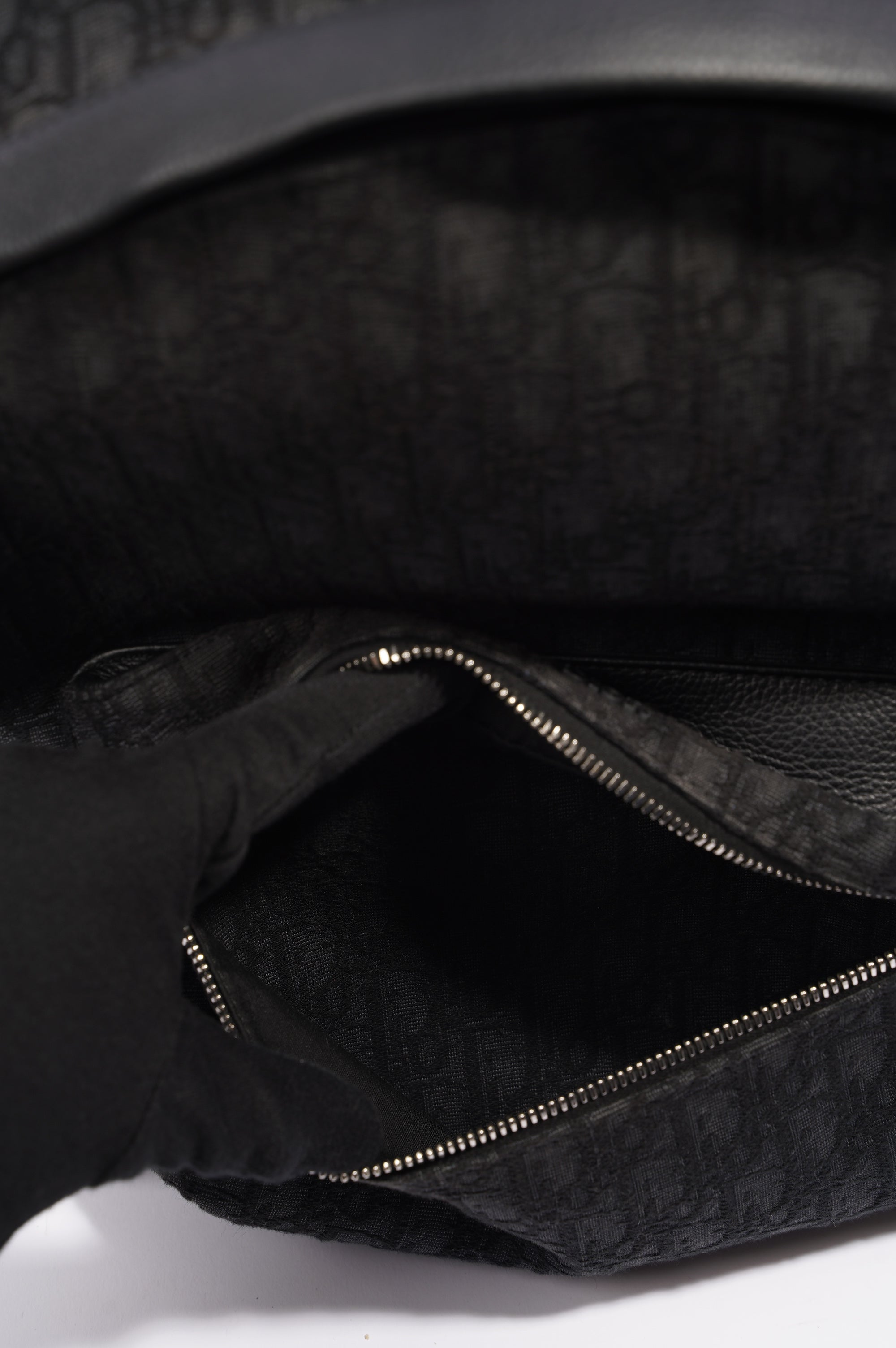 Christian Dior Mens Rider Backpack Black Canvas / Leather