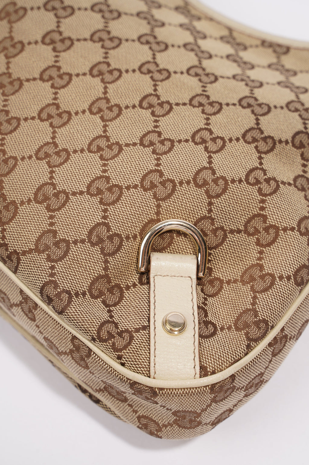 Gucci Hobo Bag Beige Canvas