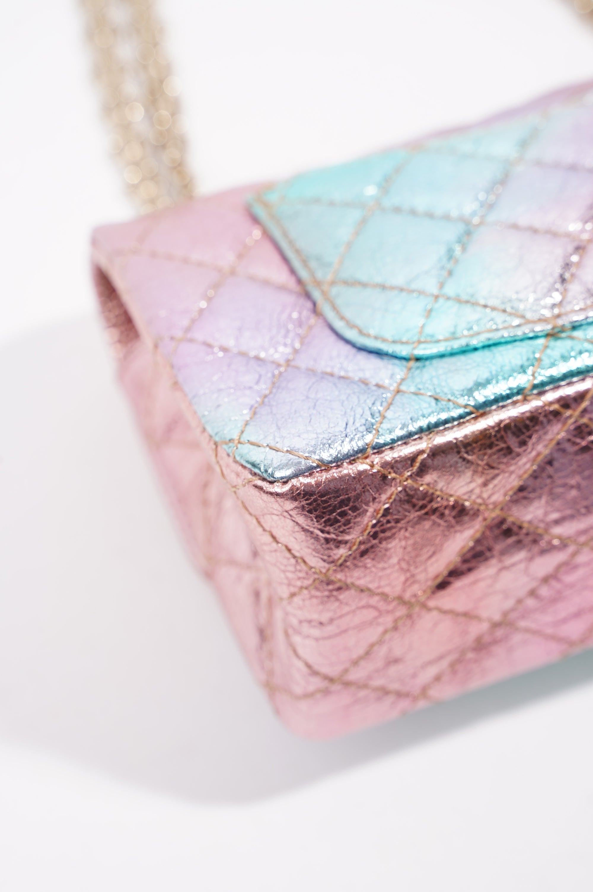 Chanel Womens The Mermaid Re-Issue 2.55 Goatskin Small