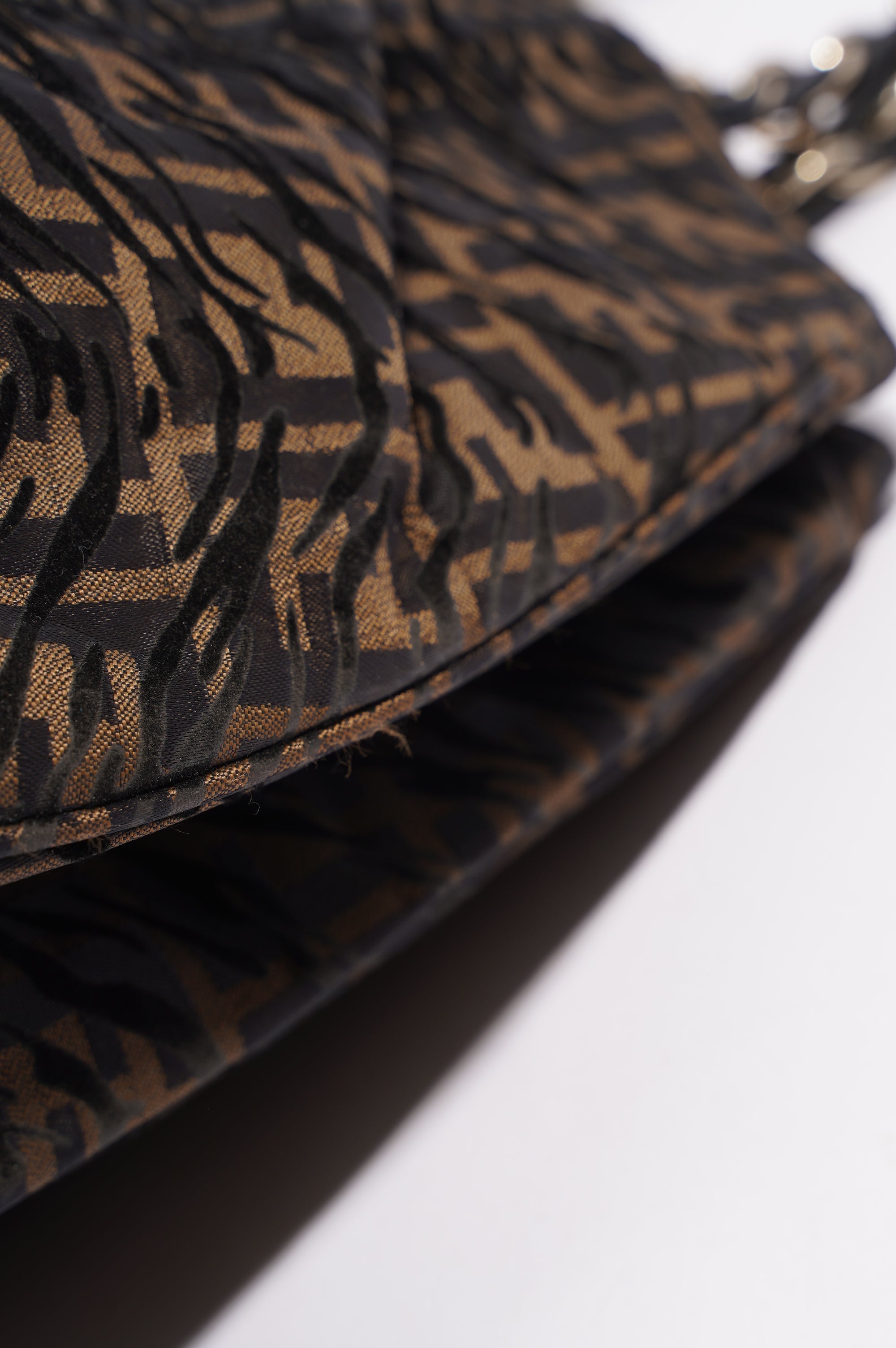 Fendi Womens Tobacco Zucca Canvas Bag Brown