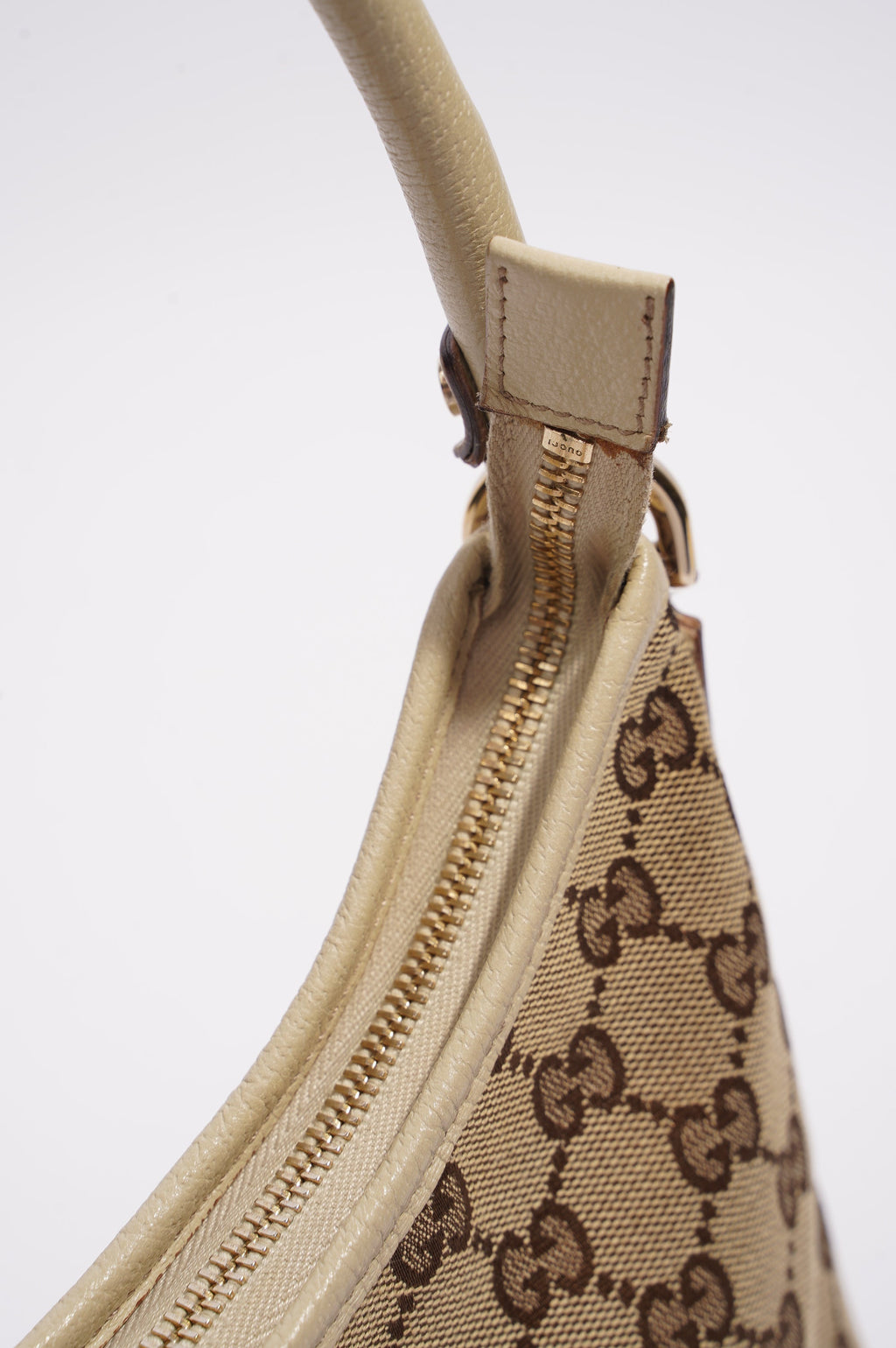 Gucci Hobo Bag Beige Canvas