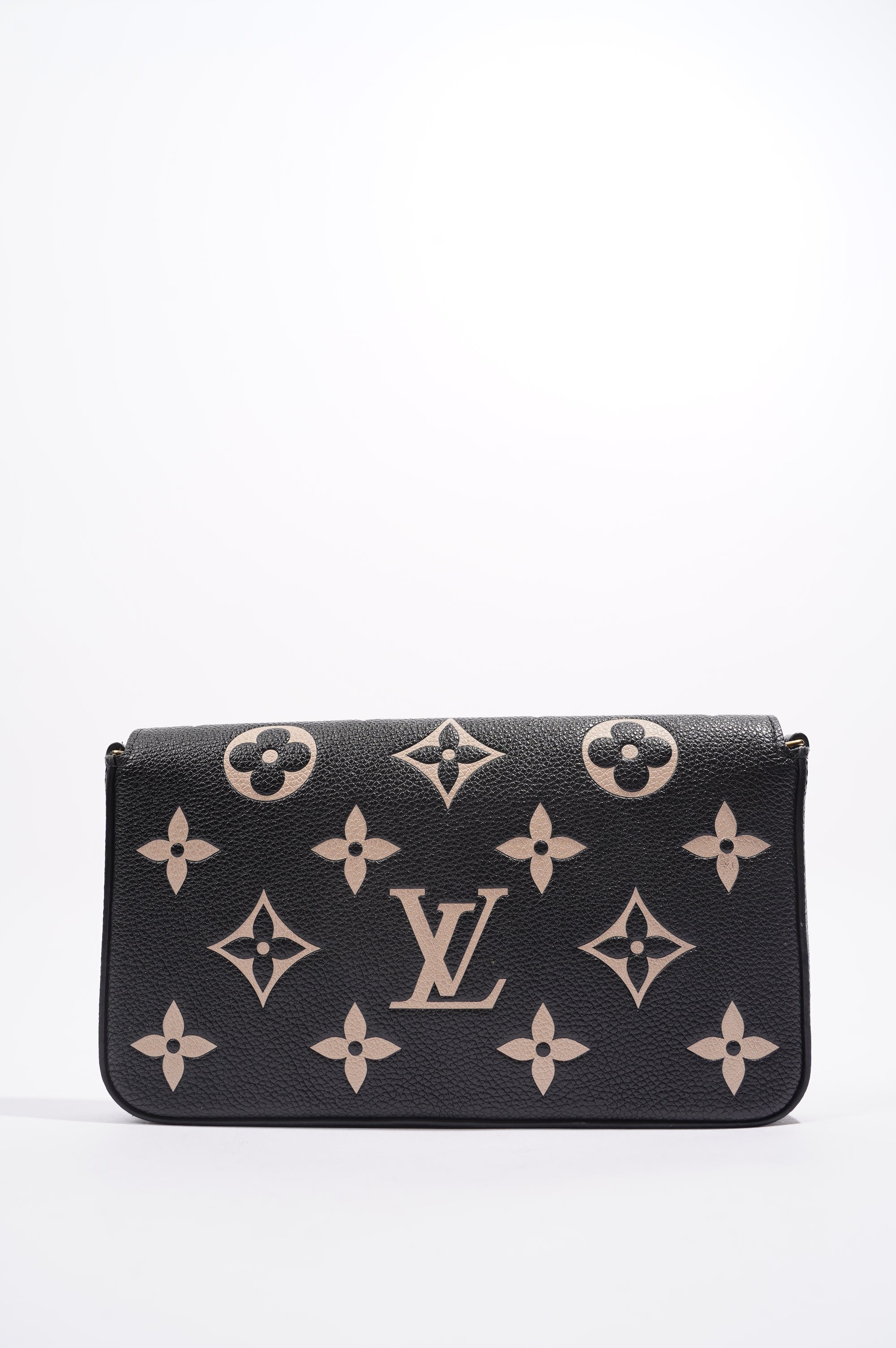 Louis Vuitton Womens Felicie Pochette Black / White