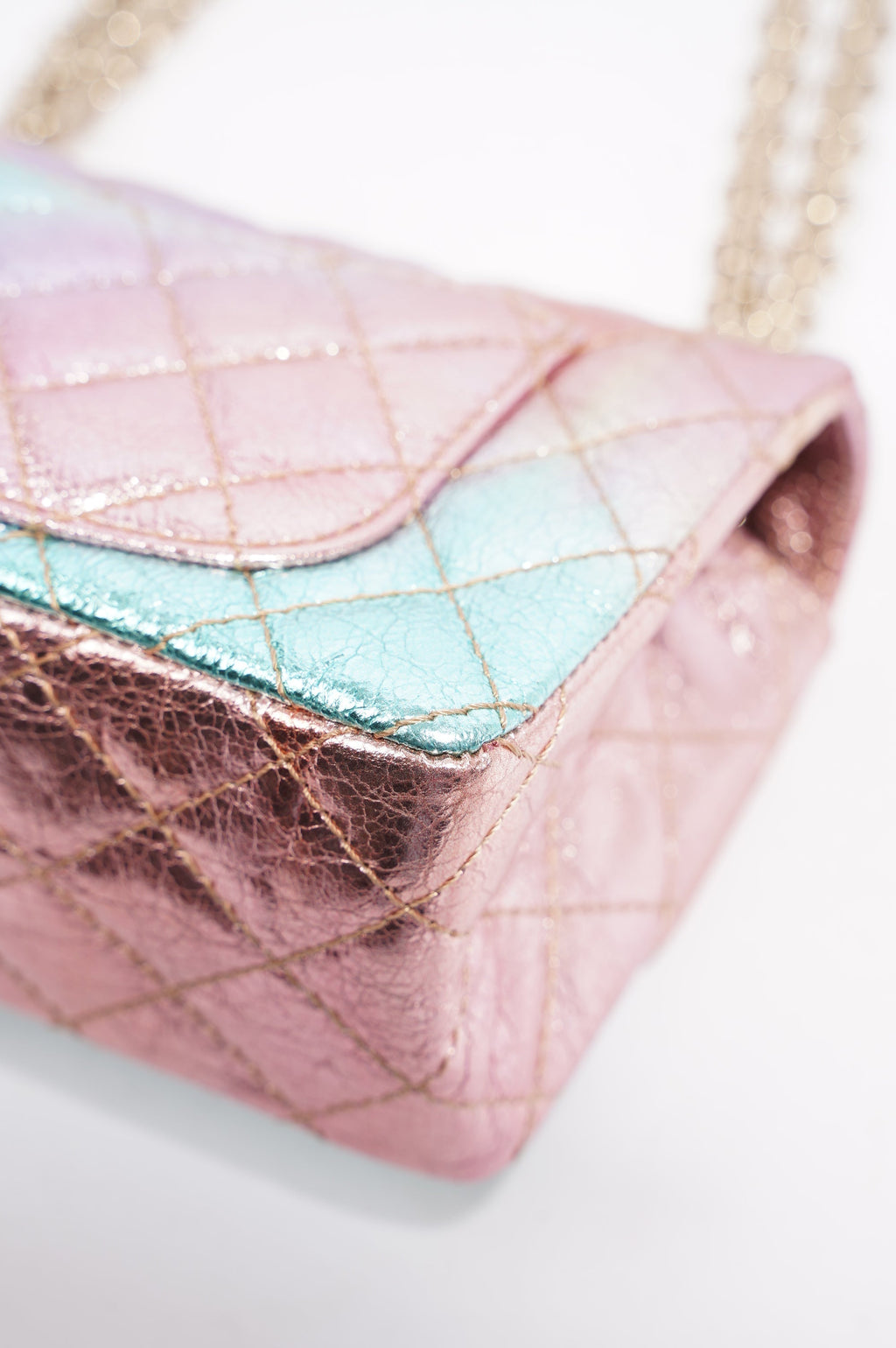 Chanel Womens The Mermaid Re-Issue 2.55 Goatskin Small