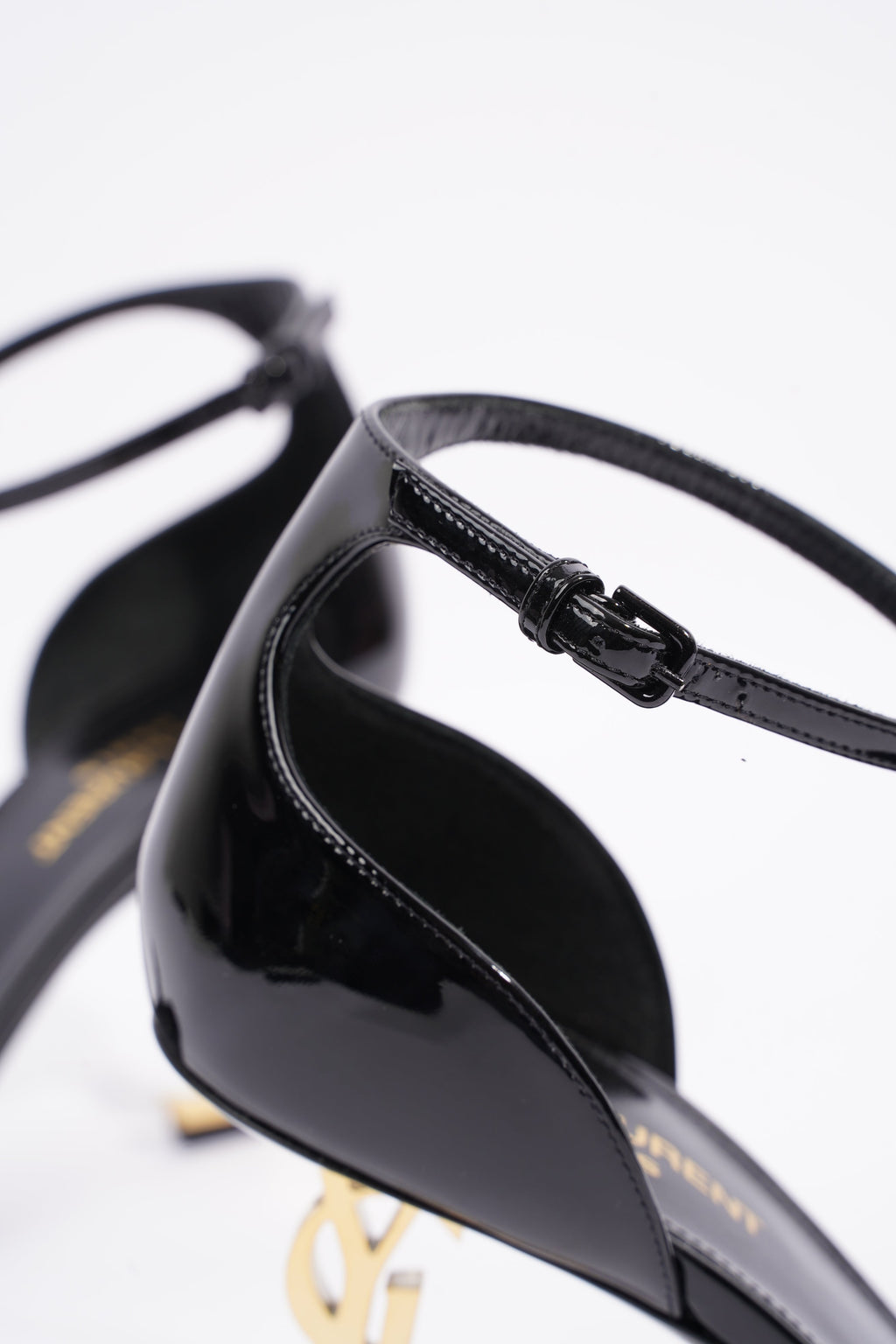 Saint Laurent Womens Opyum Patent Black EU 40 / UK 7