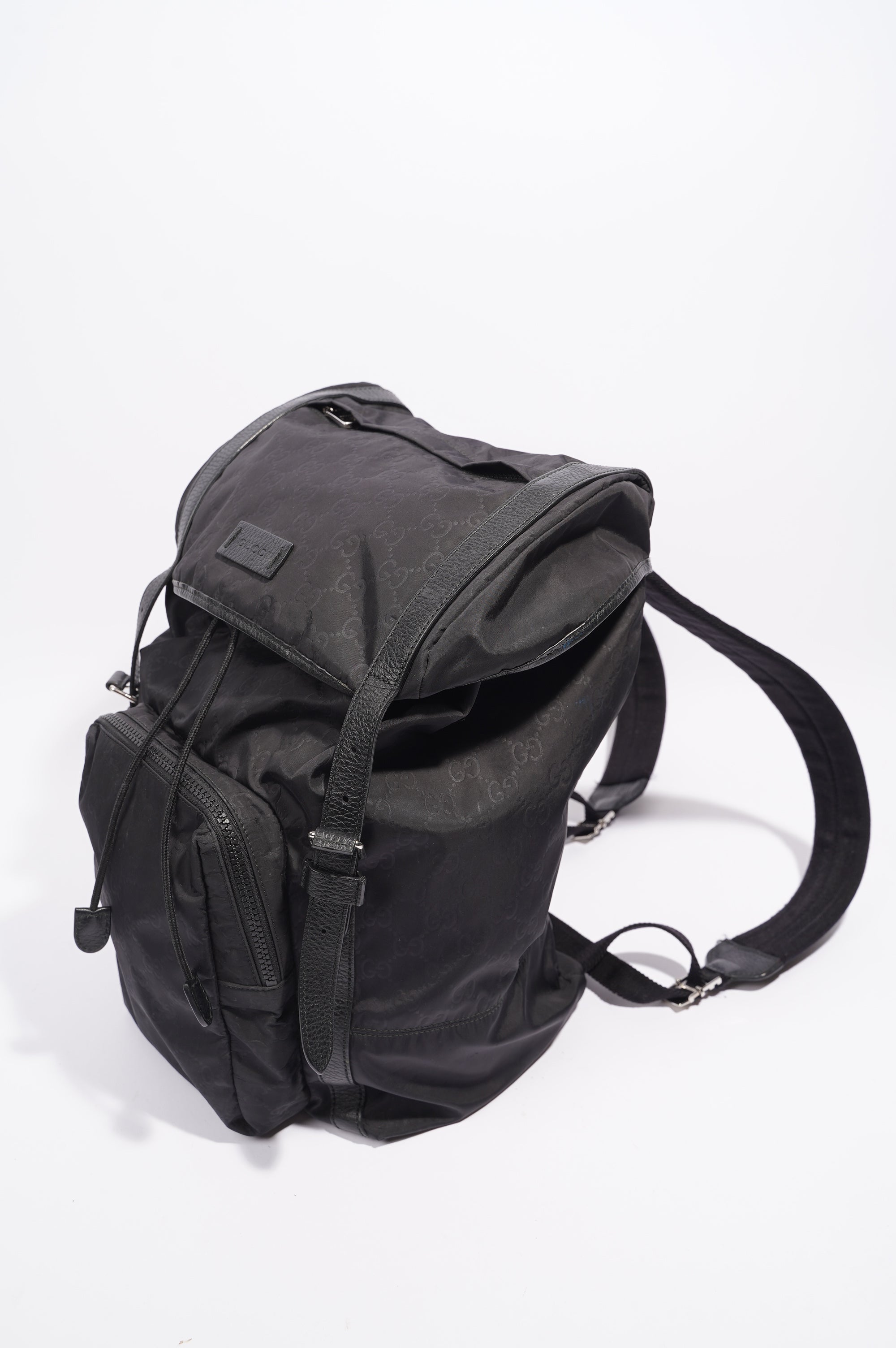 Gucci Vintage Nylon Backpack Black