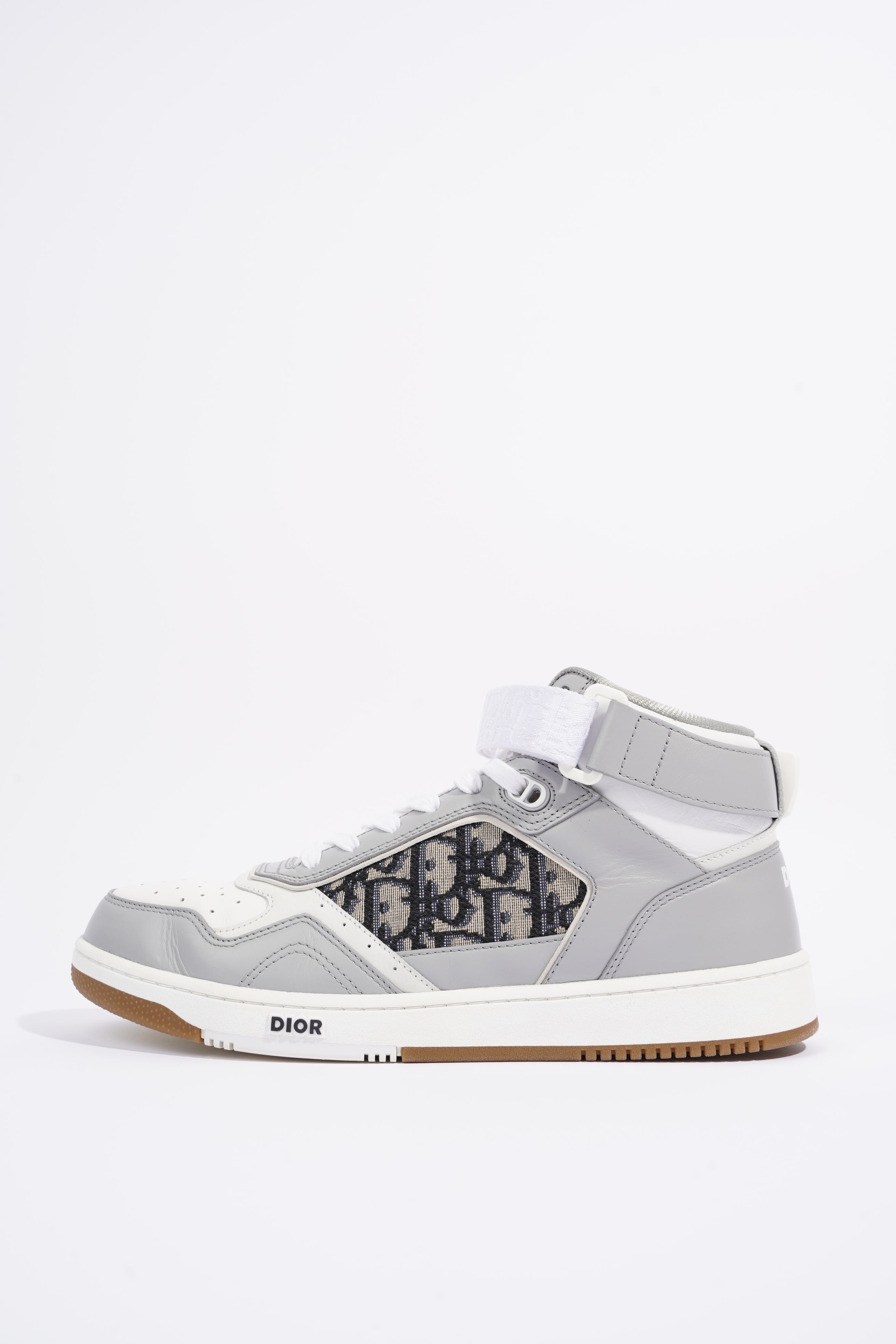 Christian Dior Mens B27 High Top Grey / White EU 42 / UK 8